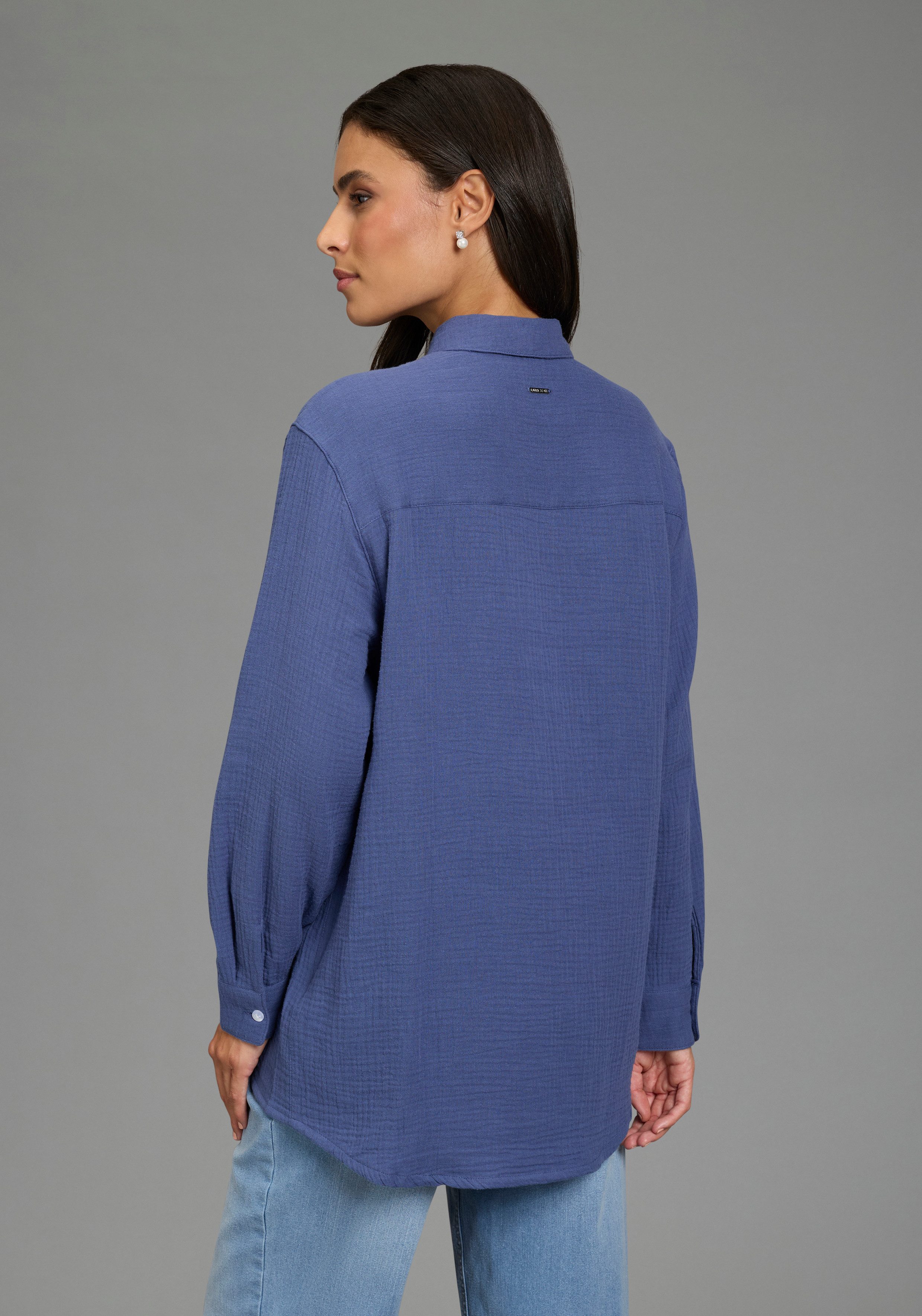 Laura Scott Longbluse in Musselin-Qualität