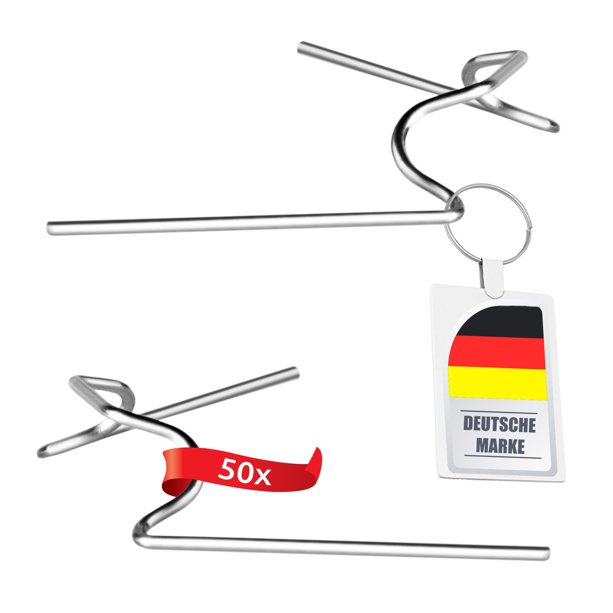 ECENCE Gewächshaus 50x Gewächshaus-Klammern Befestigungsklammern