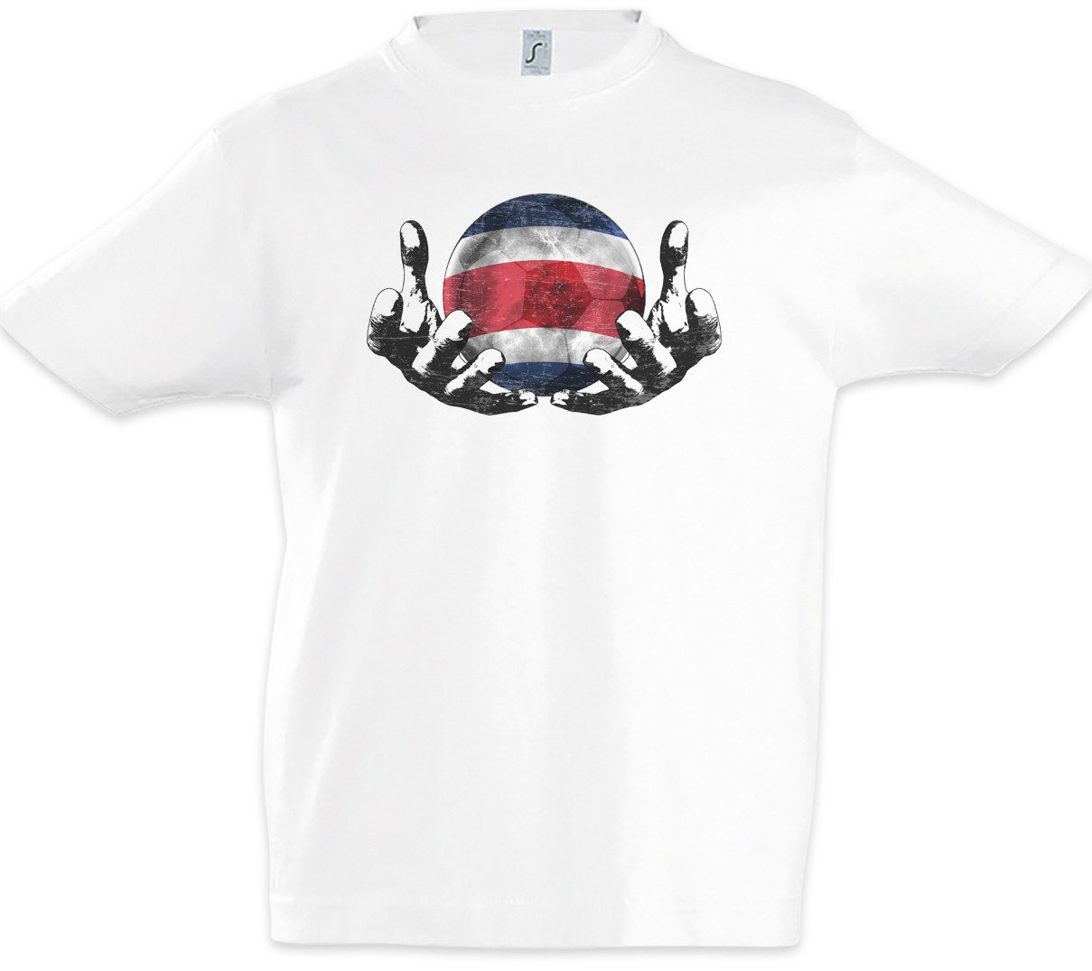 Print-Shirt Costa Rica Football Magic Ball Kinder T-Shirt Costa Rican Ricanisch
