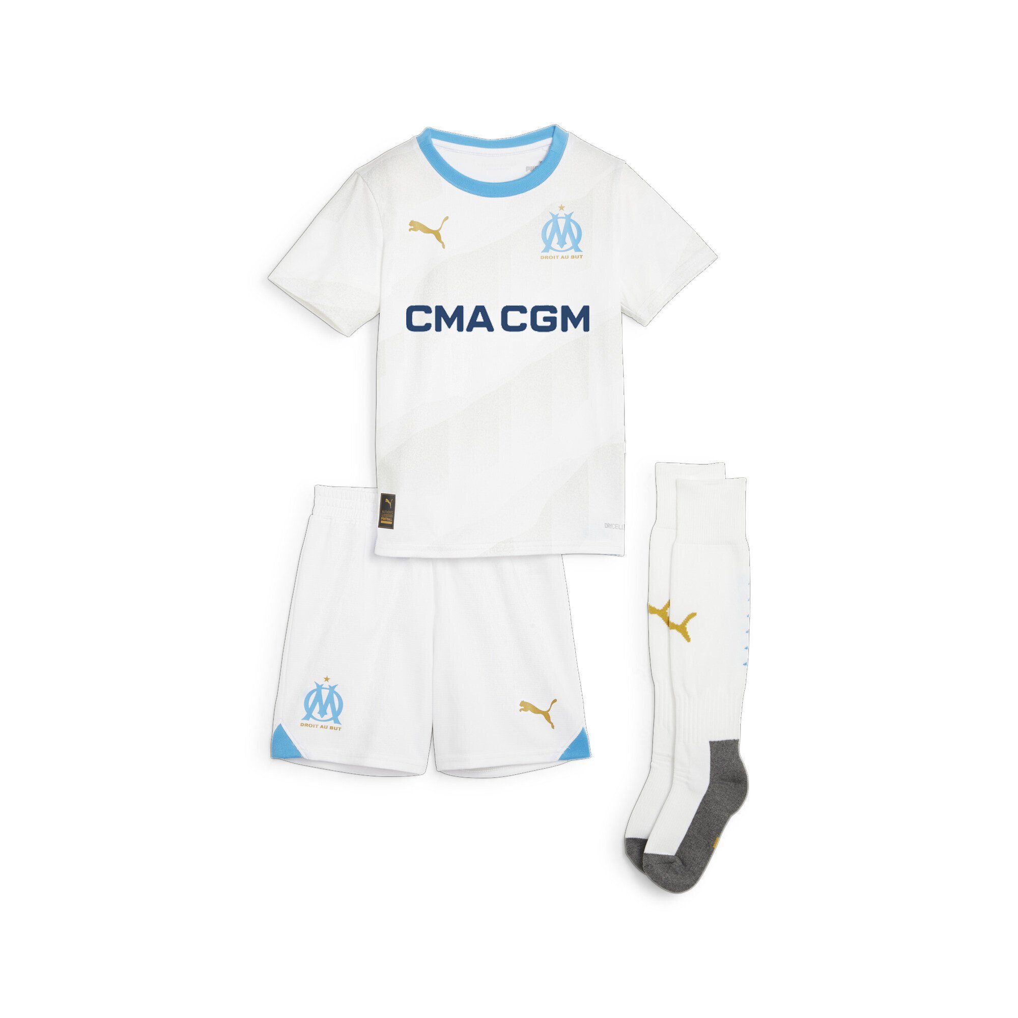 PUMA Trainingsanzug Olympique de Marseille 23/24 Heimtrikot Mini-Kit Kinder