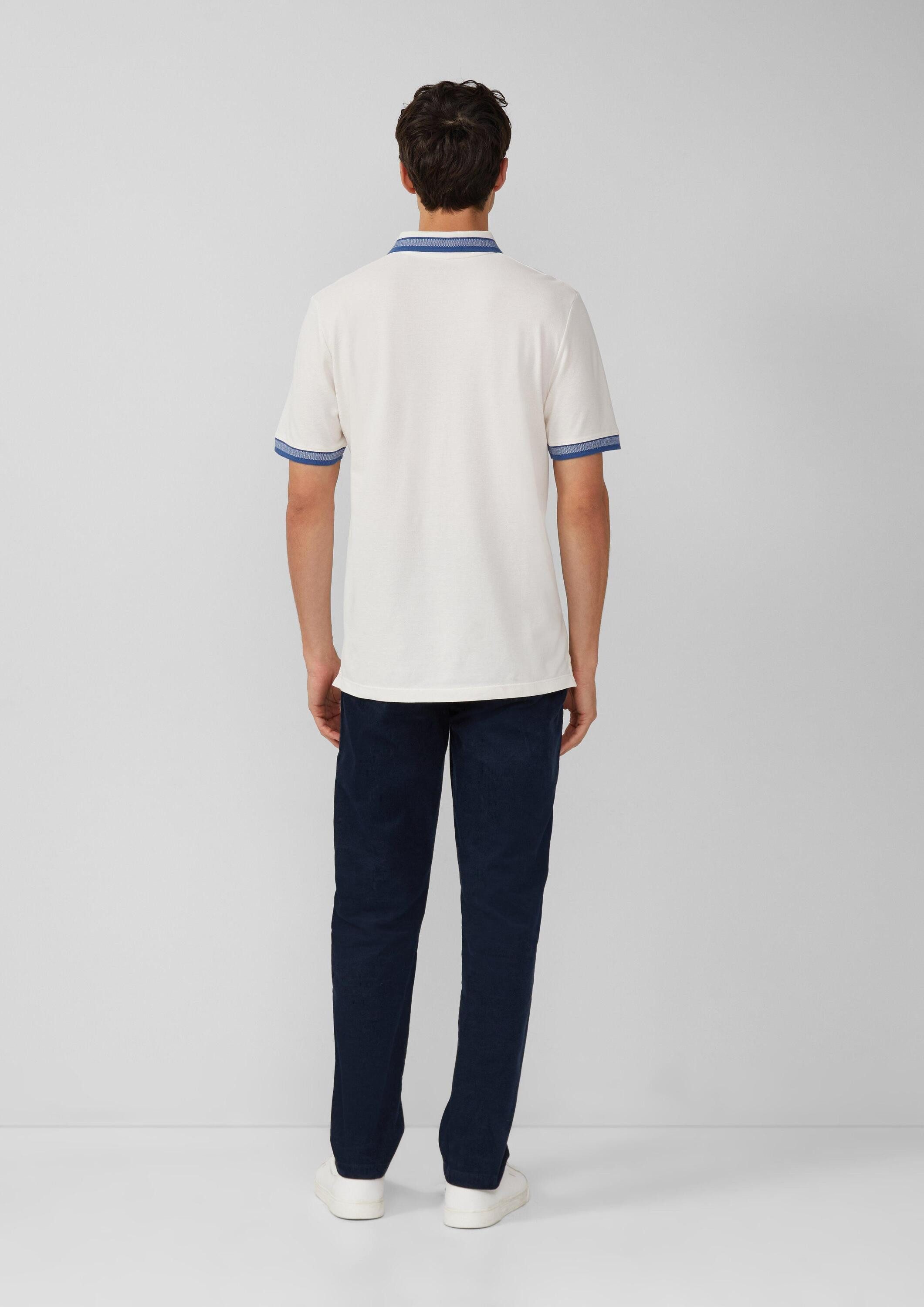 s.Oliver Kurzarmshirt Polo-Shirt Poloshirt aus Baumwollpiqué günstig online kaufen