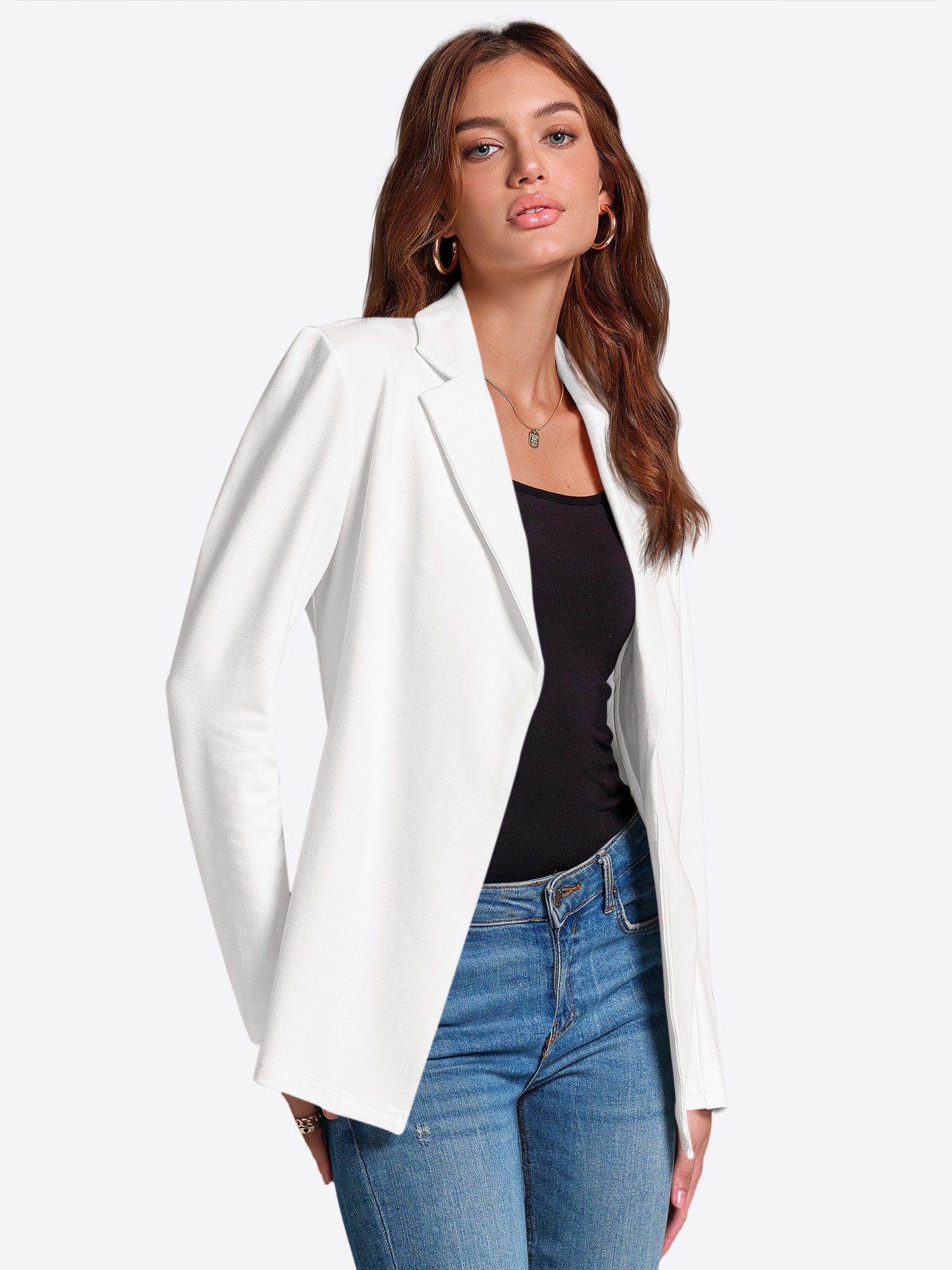Imily Bela Jackenblazer Damen Lässige Langarmjacke (Packung, 1-tlg., 1per-P günstig online kaufen