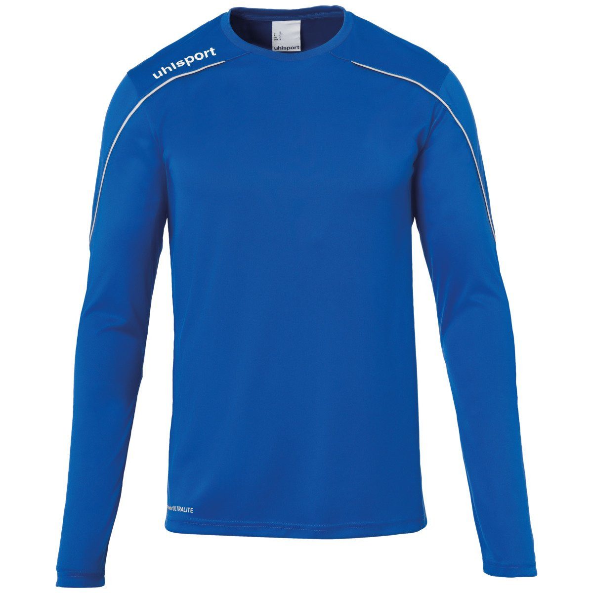 Langarmshirt Stream 22 azurblau/weiss Herren