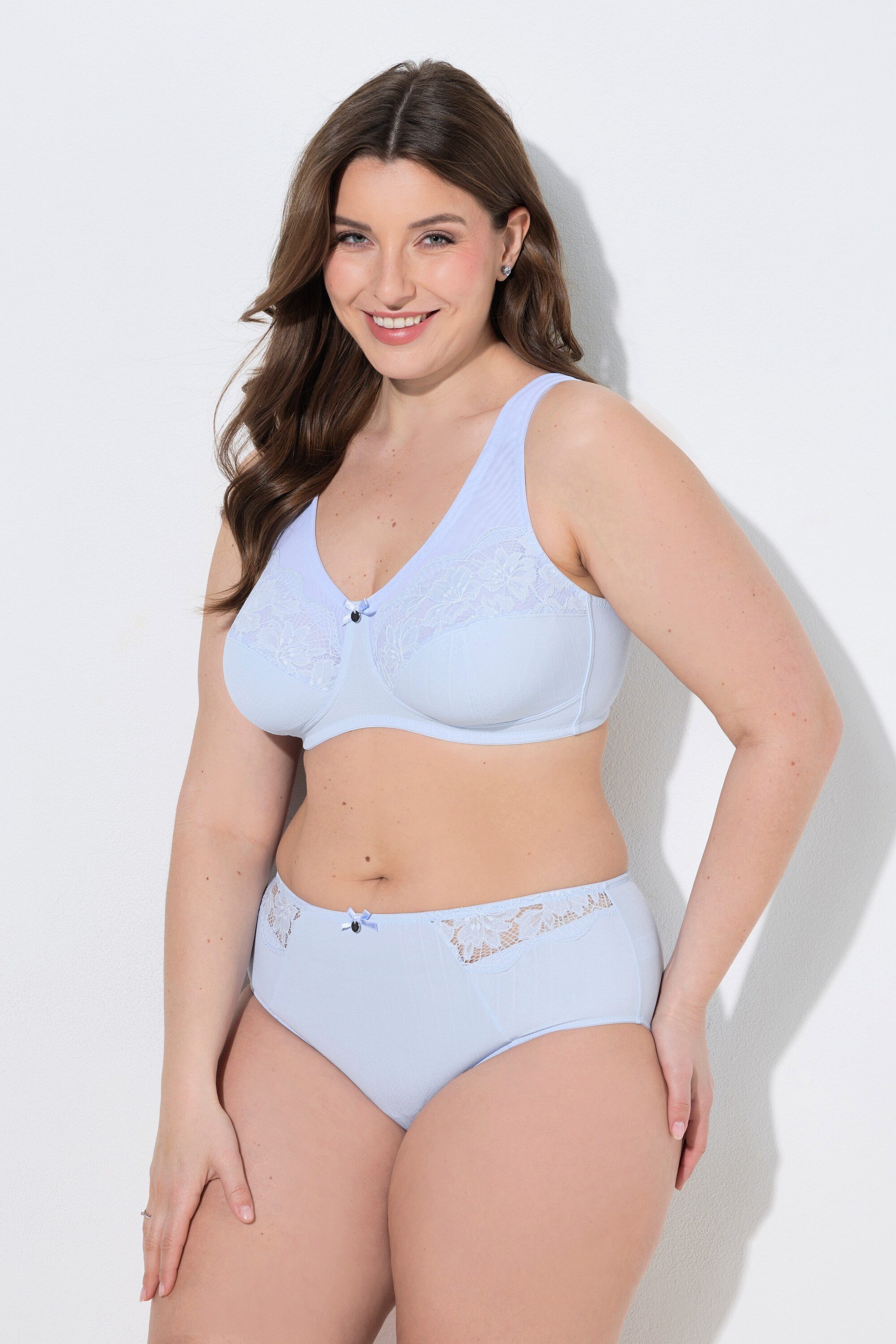 Ulla Popken Entlastungs-BH Entlastungs-BH Jacquard Spitze ohne Bügel