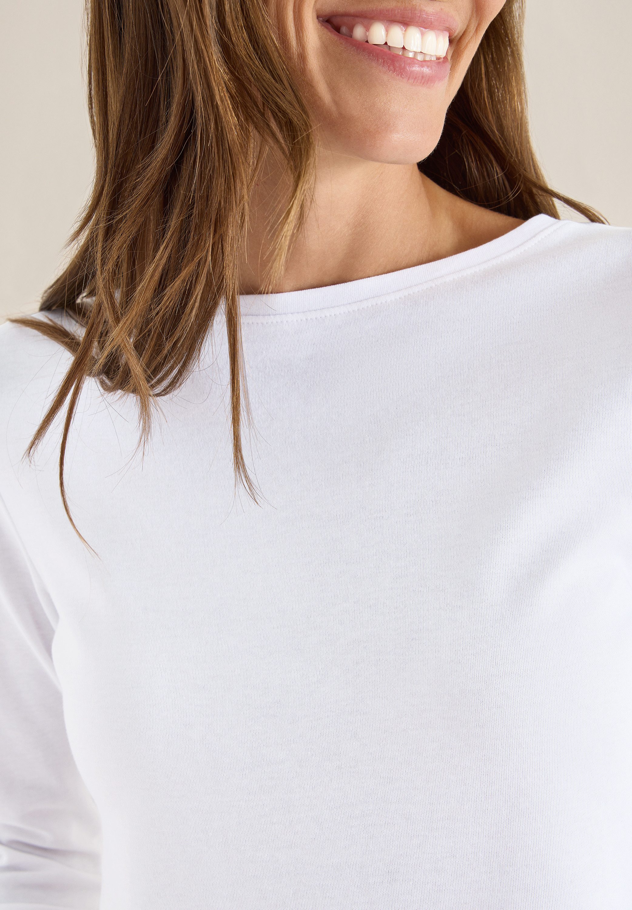 CECIL 3/4-Arm-Shirt mit U-Boot-Ausschnitt günstig online kaufen