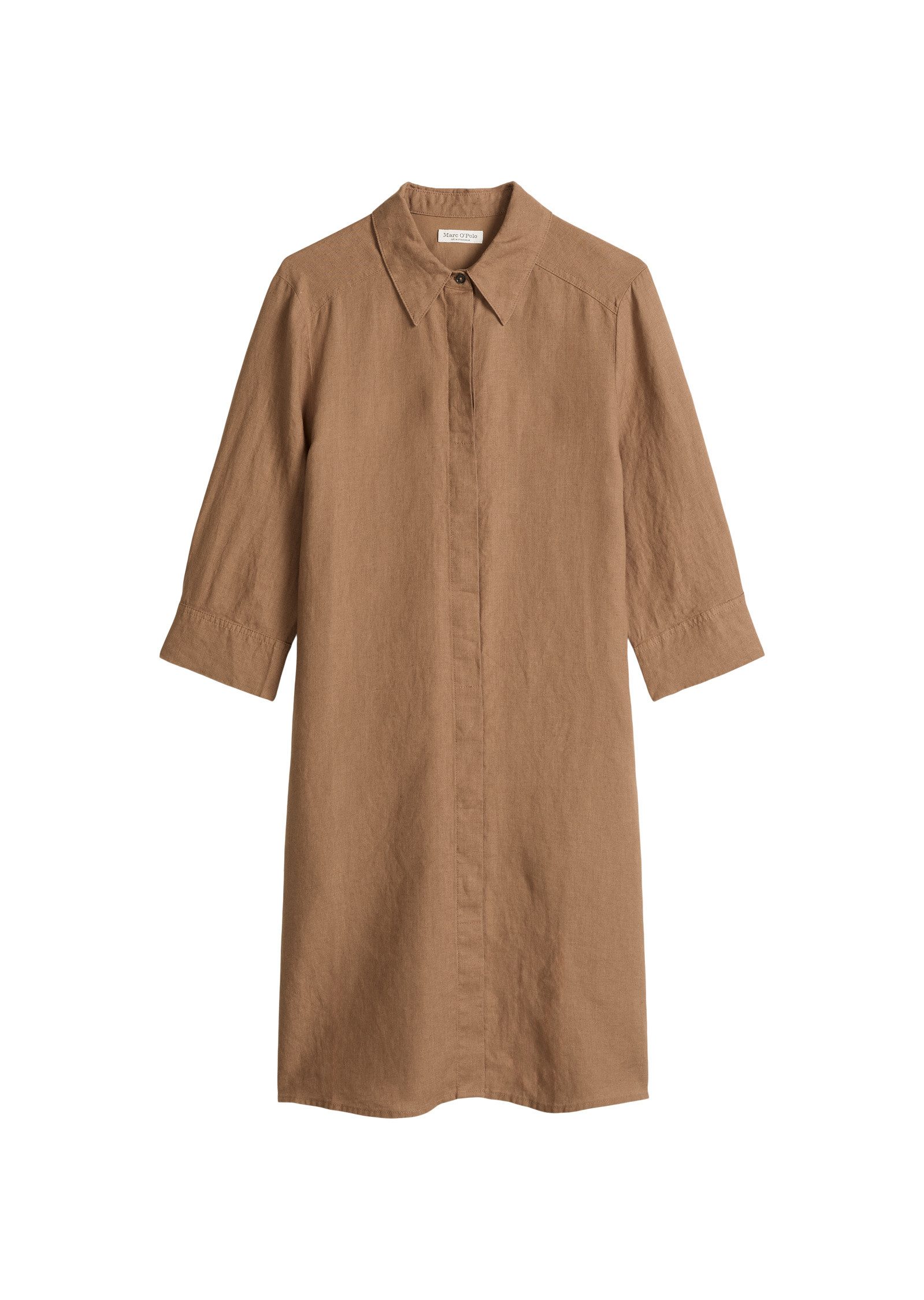 Hemdblusenkleid mit nahtfeinem Reißverschluss