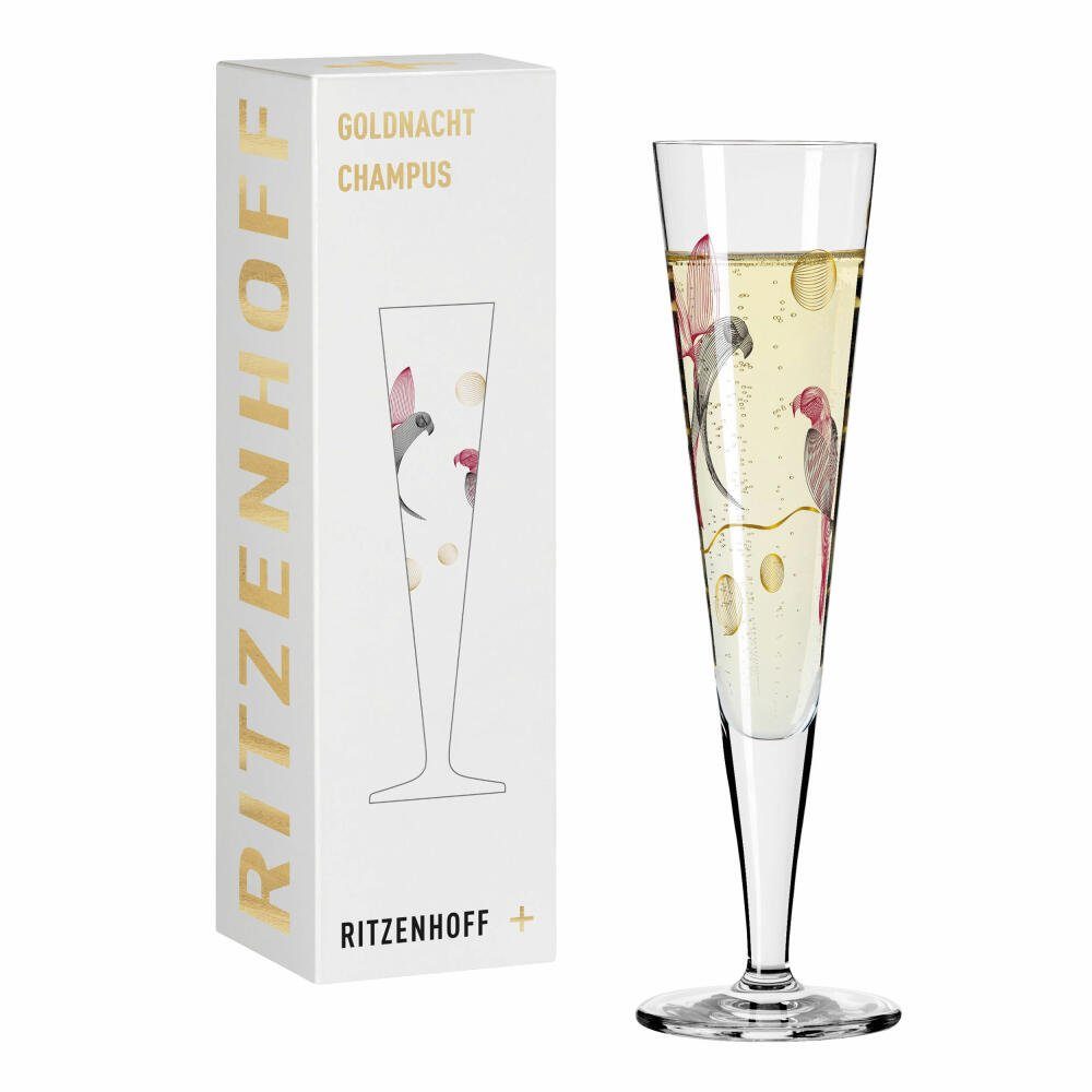 Champagnerglas Goldnacht Champagner 016