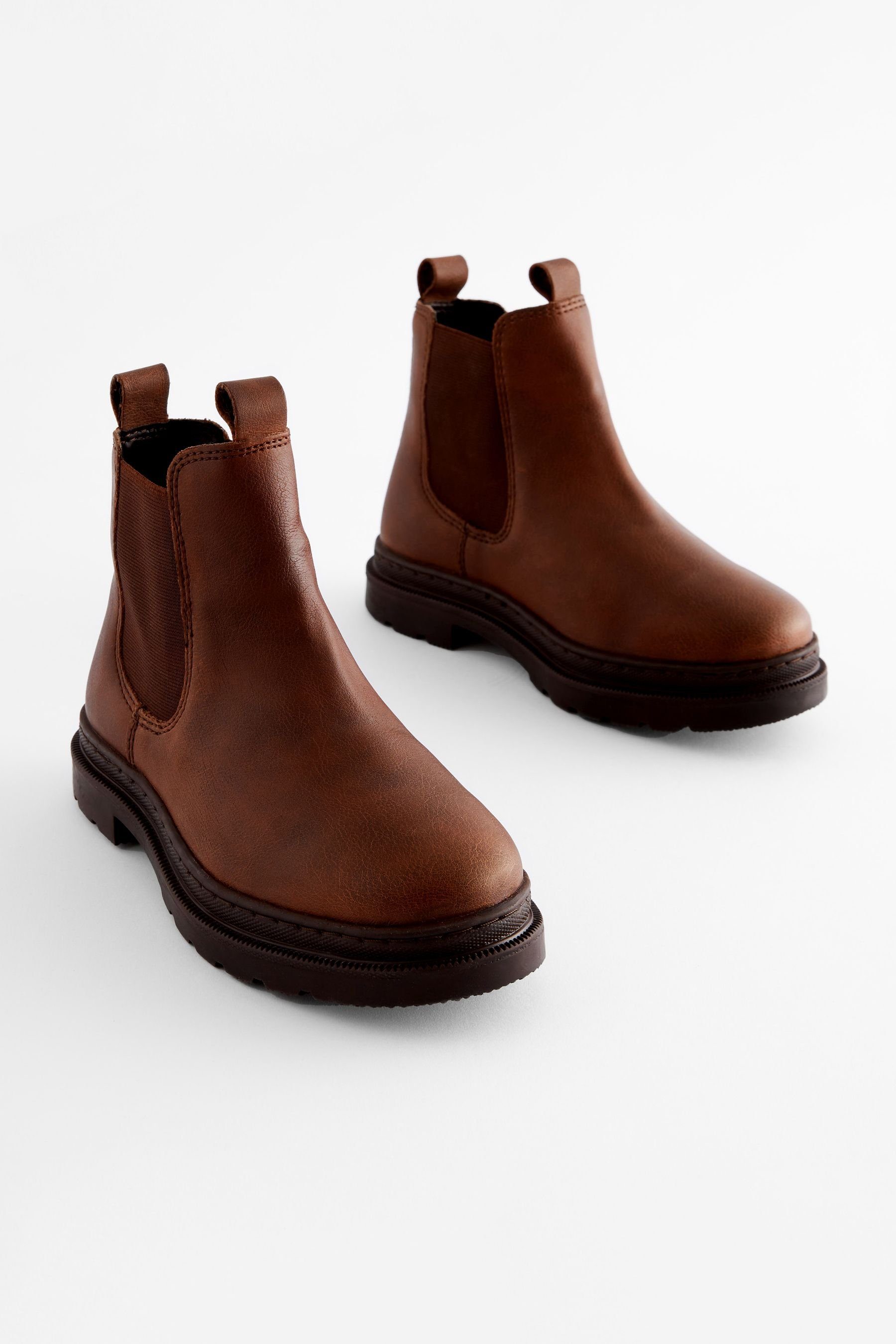 Brown Chelseaboots Chelsea-Stiefelette Chocolate (1-tlg) Next