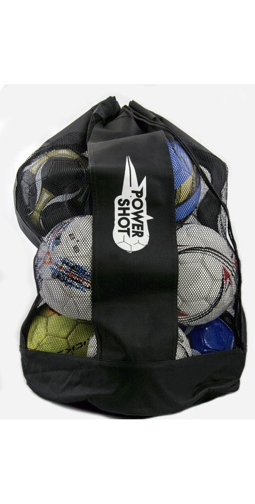 Power Shot Balltasche für bis zu 12 Bälle schwarz