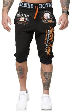 L.gonline Sweatshorts Herren Shorts, Kurze Hose, Sweatshorts, Bermuda, Marine 3646 (Shorts, Bermudas, Caprihose, 1-tlg) aus reiner Baumwolle