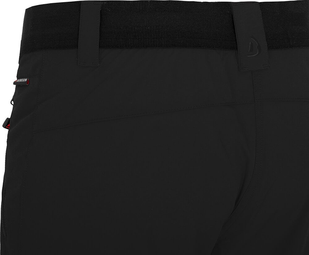 Bergson Outdoorhose VIDAA COMFORT Damen Wanderhose, leicht, elastisch, Kurzgrößen, schwarz