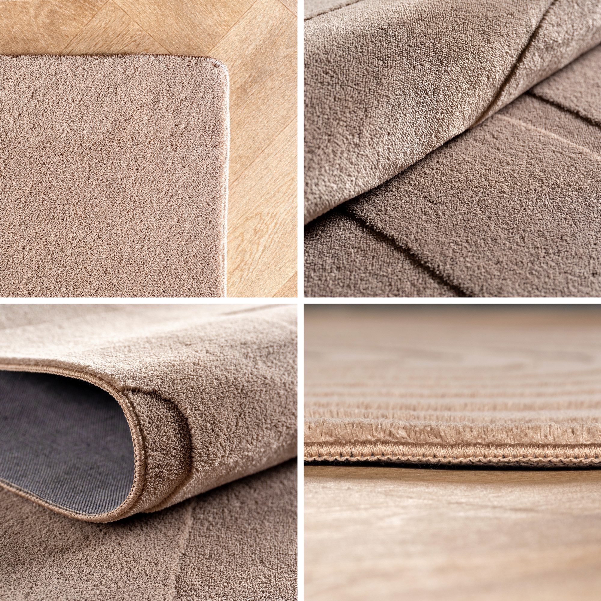 Carpettex Designteppich Unicolor - Einfarbig, Rechteckig, Höhe: 12 mm, Kurz günstig online kaufen