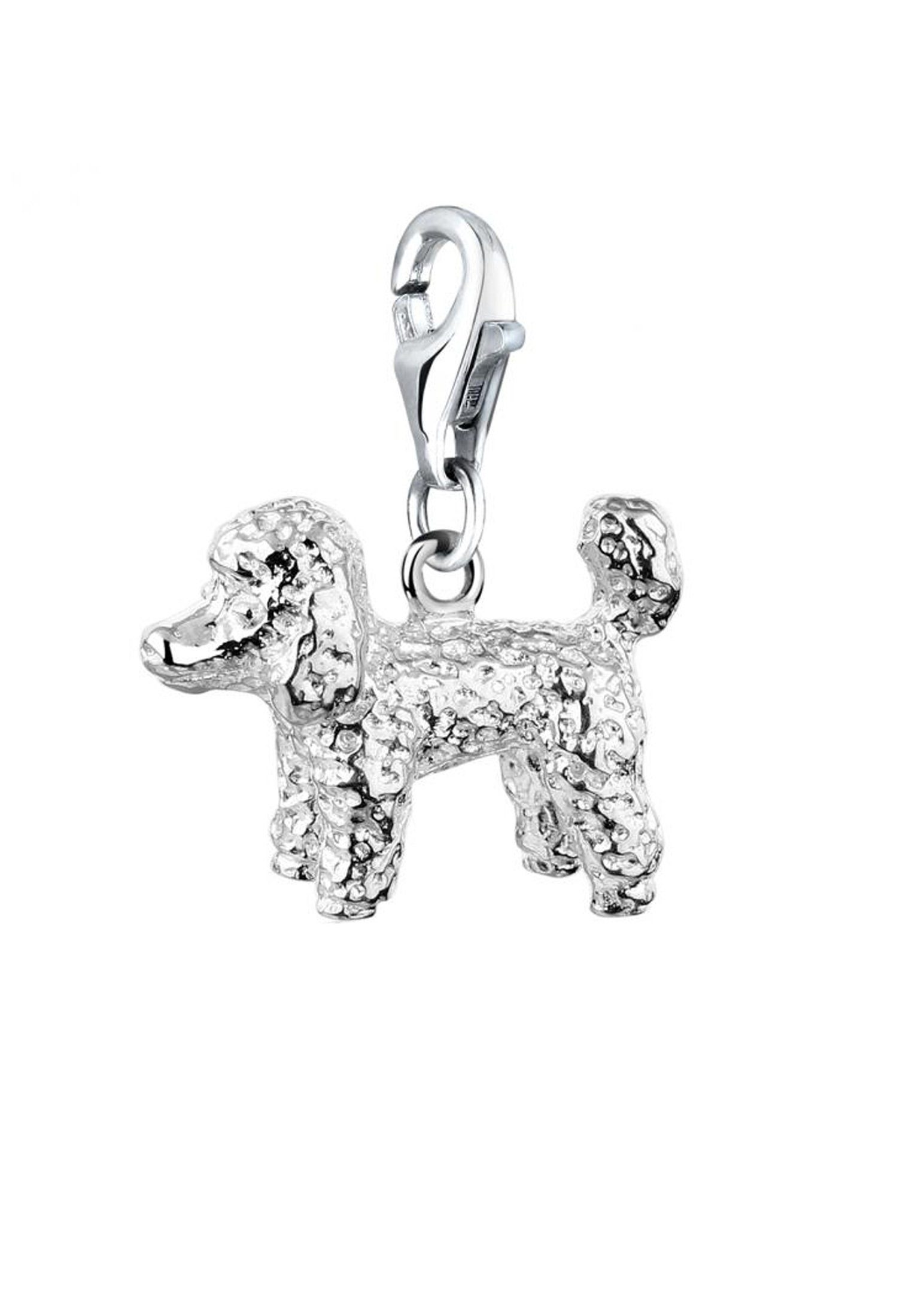 Damen Schmuck Nenalina Charm-Einhänger Pudel Hund Dog Anhänger 925 Silber