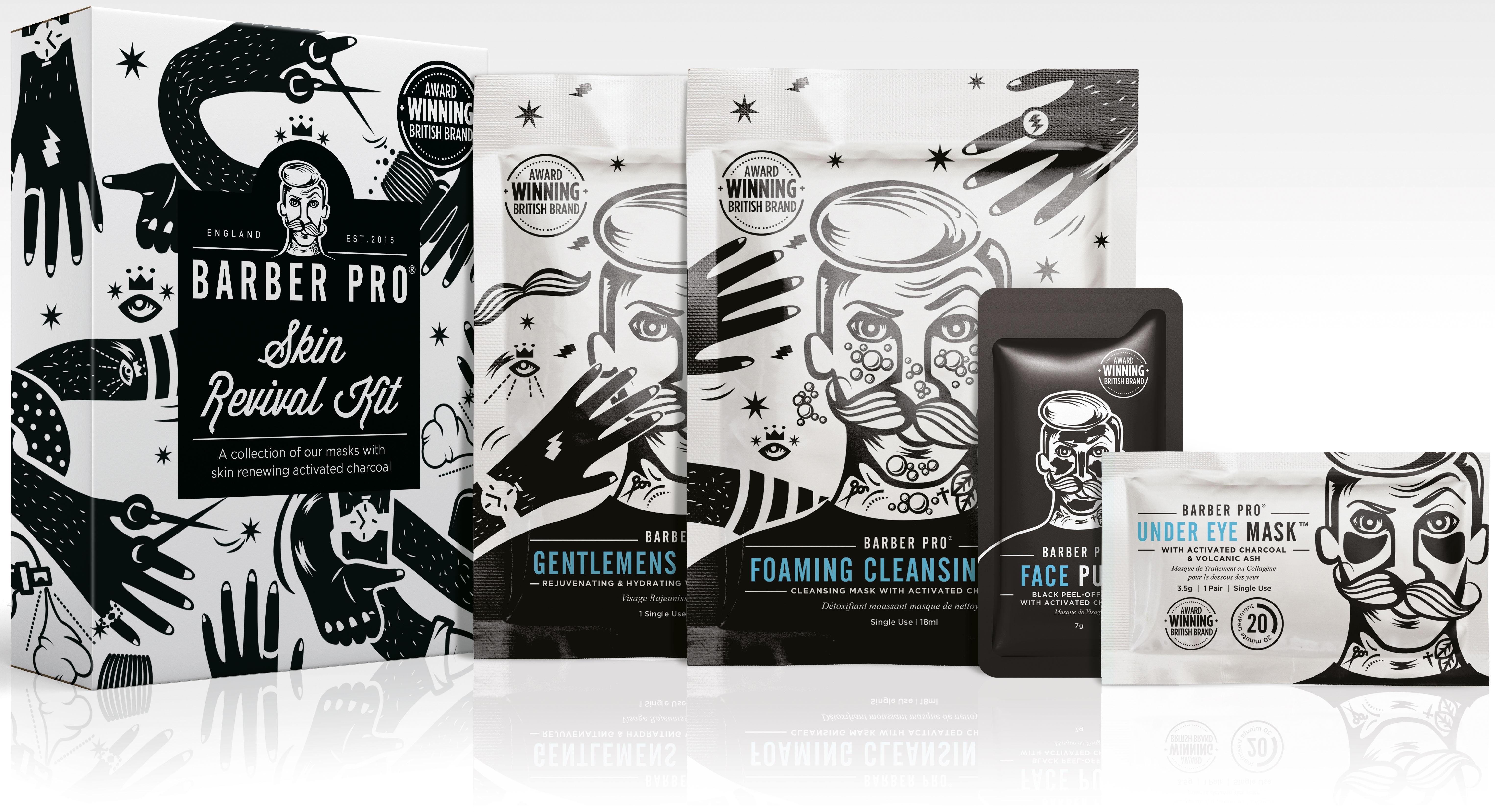 BARBER PRO Gesichtsmasken-Set »Skin Revival Kit« Set, 4-tlg.