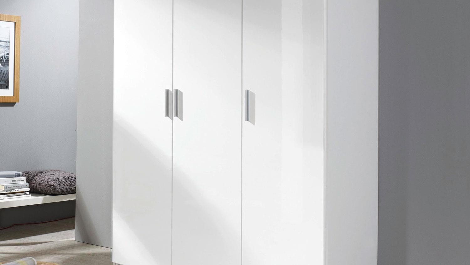 rauch Kleiderschrank Kleiderschrank Celle Schrank ca.136x197 cm weiß hochglanz