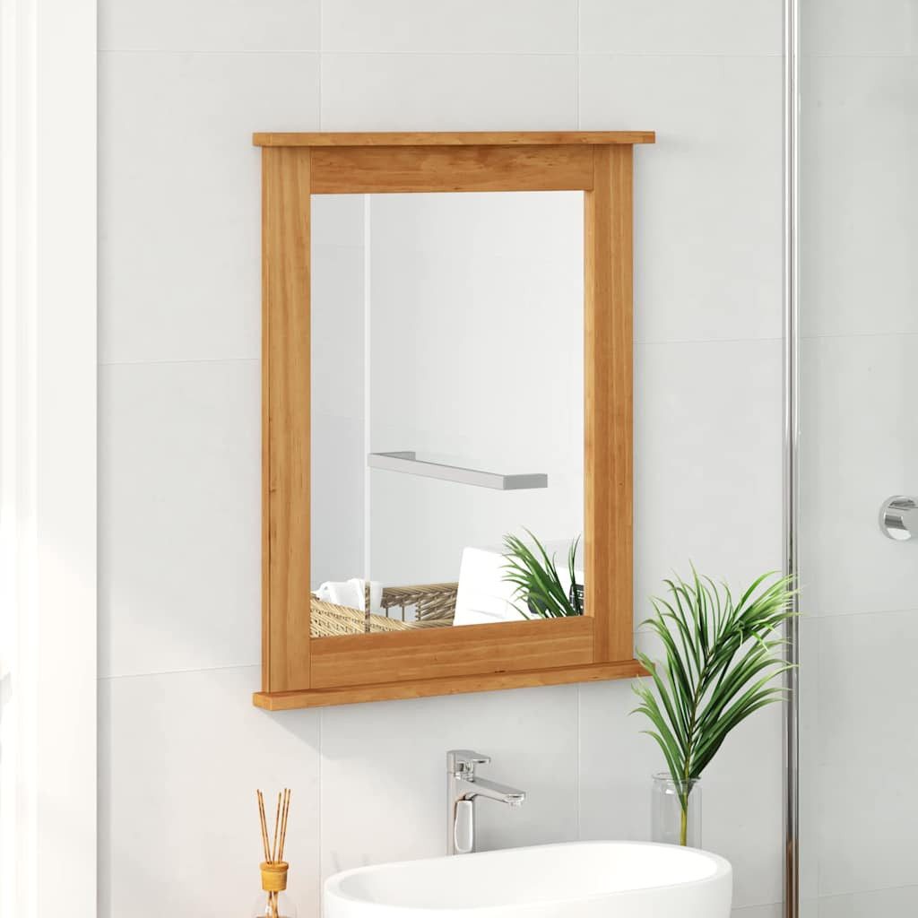 vidaXL Spiegel Spiegel VIGO Honigbraun 55,5 x 5 x 70 cm Massivholz Kiefer (1-St)