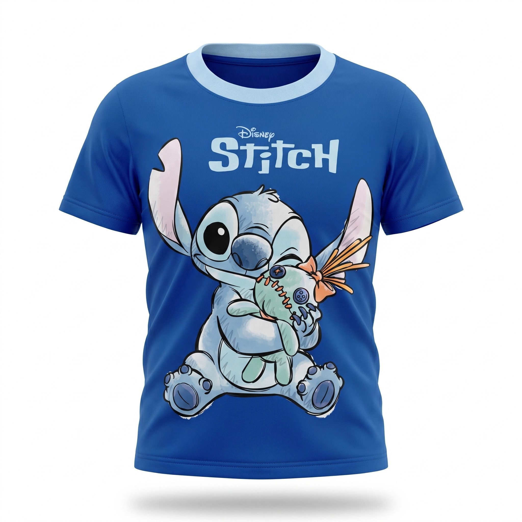 Print-Shirt Disney Stitch Kinder Jungen T-Shirt Kurzarm Shirt
