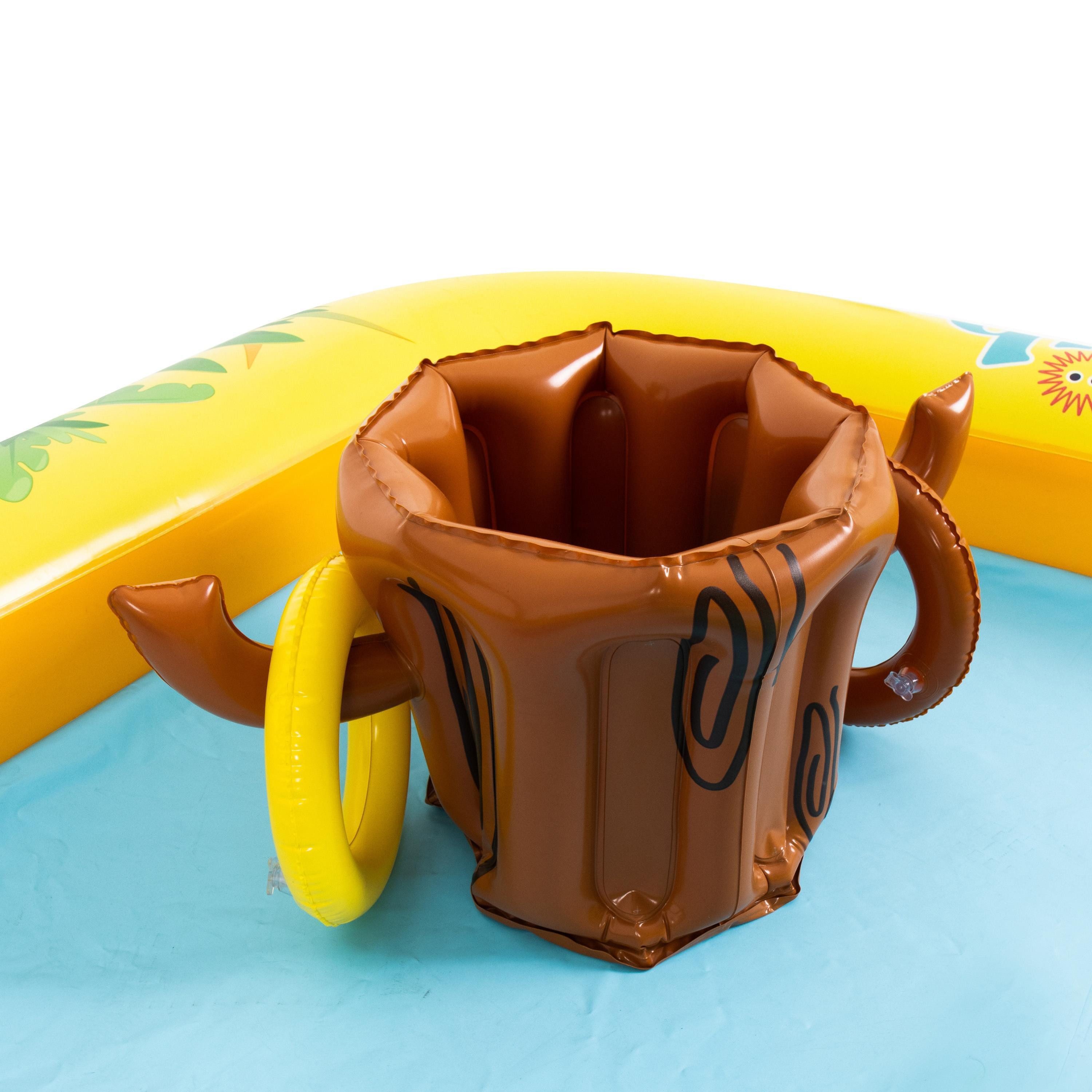 SunClub Planschbecken Kinderpool 214x167x85 cm, (Packung, 1-tlg), 214x167x85 cm mit Rutsche