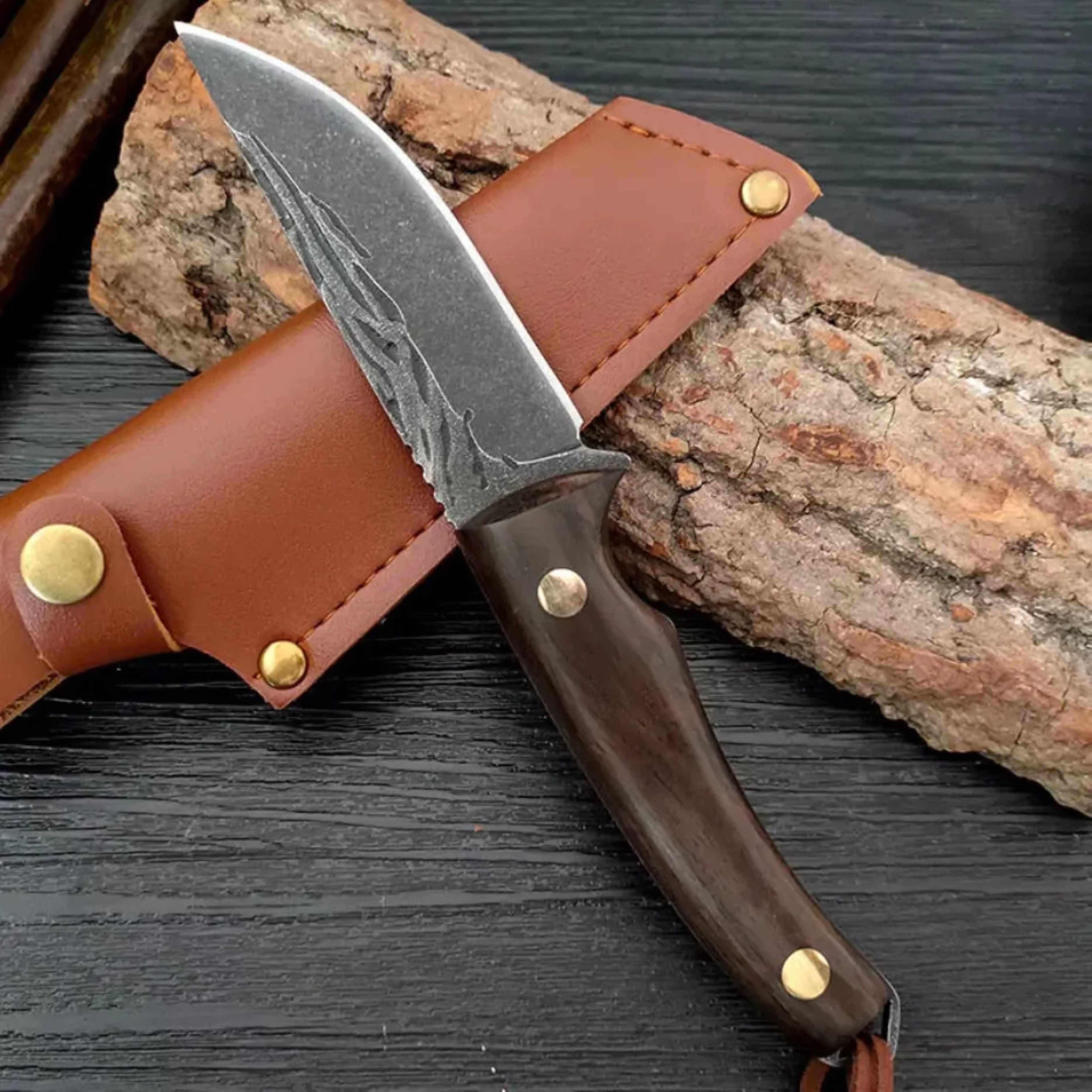 Foxter Universalmesser Jagdmesser 20 cm Edelstahl Outdoor Messer mit Griff günstig online kaufen