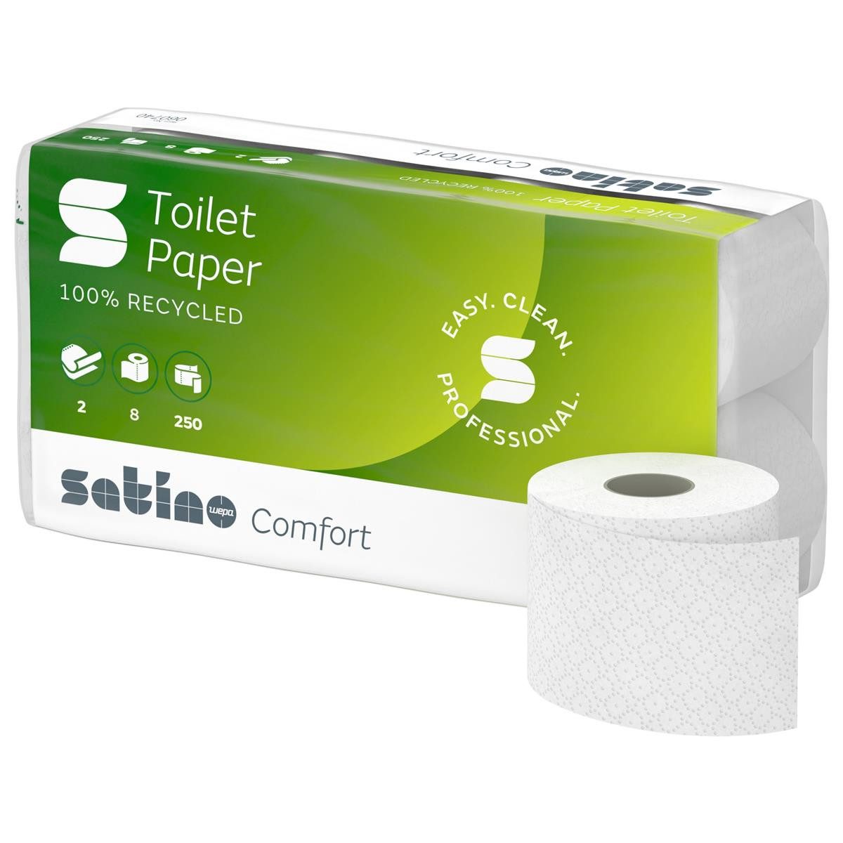 WEPA Toilettenpapier wepa Toilettenpapier Comfort, 2-lagig, hochweiá