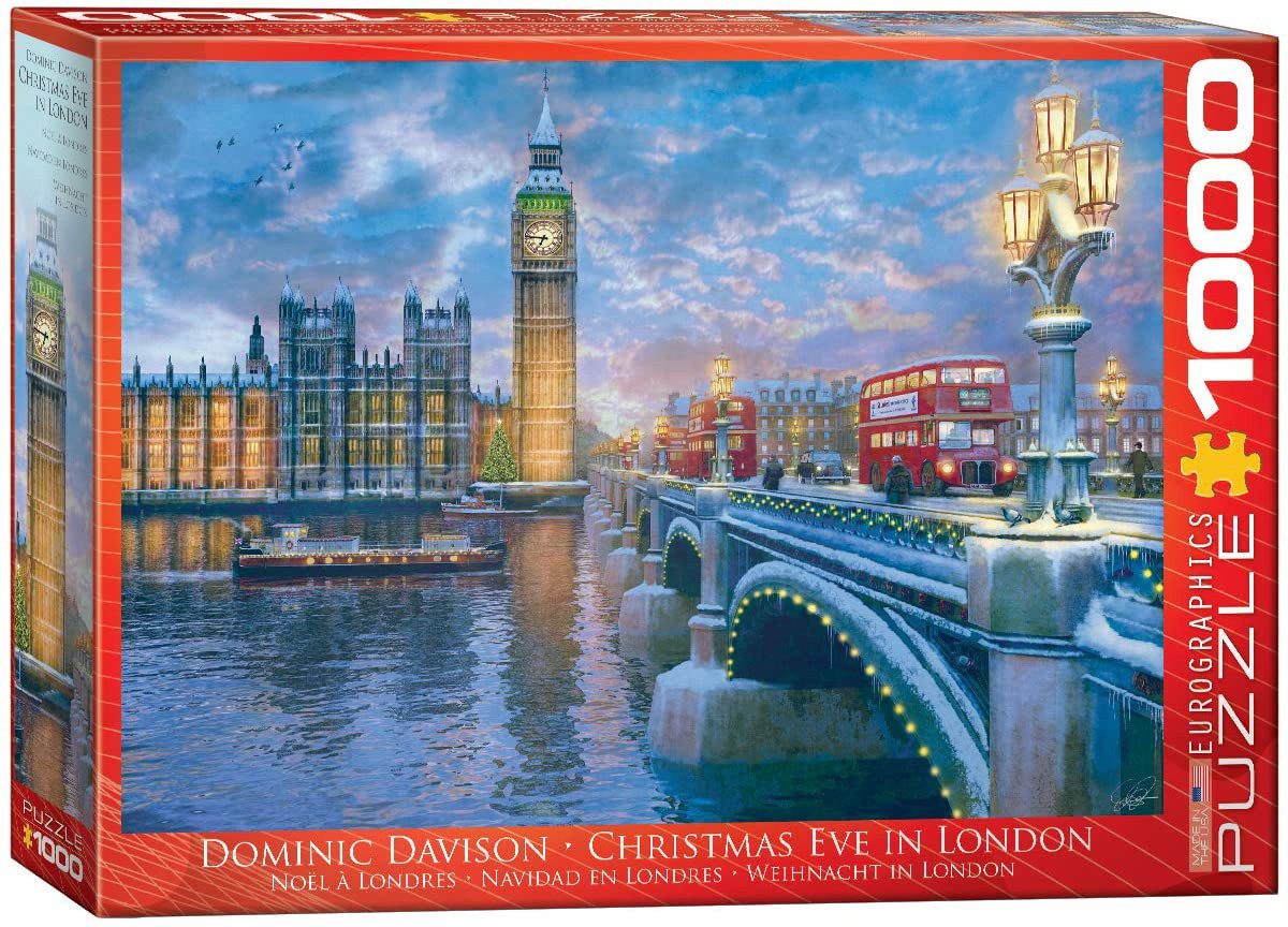 Puzzle 1000 Teile Puzzle - Puzzle - Weihnachtsabend in London, Puzzleteile günstig online kaufen