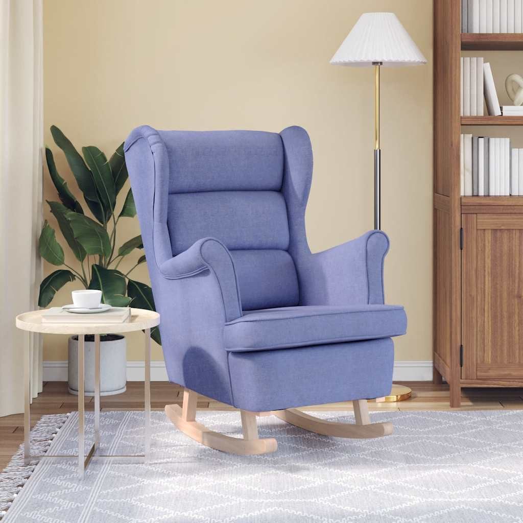 vidaXL Sessel Schaukelsessel Jeansblau 74x90x102 cm günstig online kaufen