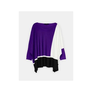 someday Rundhalspullover violett loose fit (1-tlg)