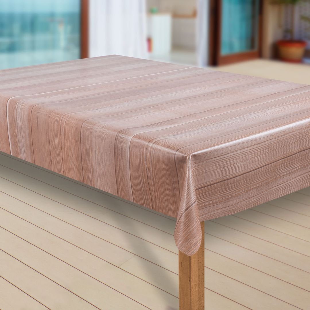 laro Tischdecke Wachstuch-Tischdecken Abwaschbar Holz Optik günstig online kaufen
