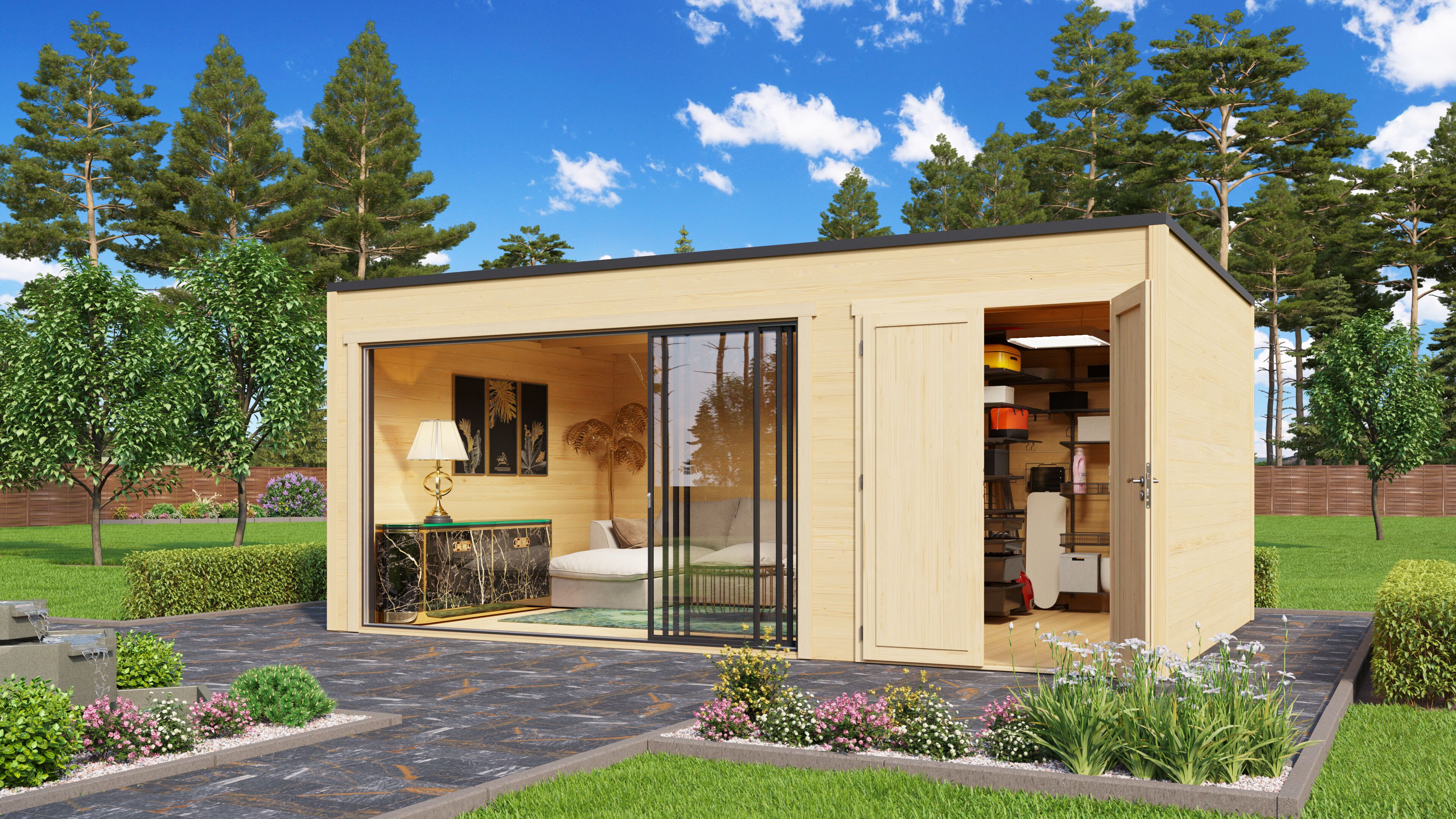 Gartenhaus Q-BIC Alu 70 H