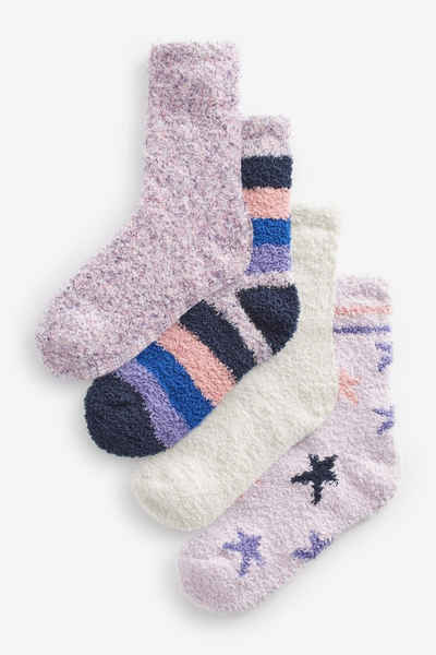 Next Haussocken Kuschelige Socken, 4er-Pack (4-Paar)