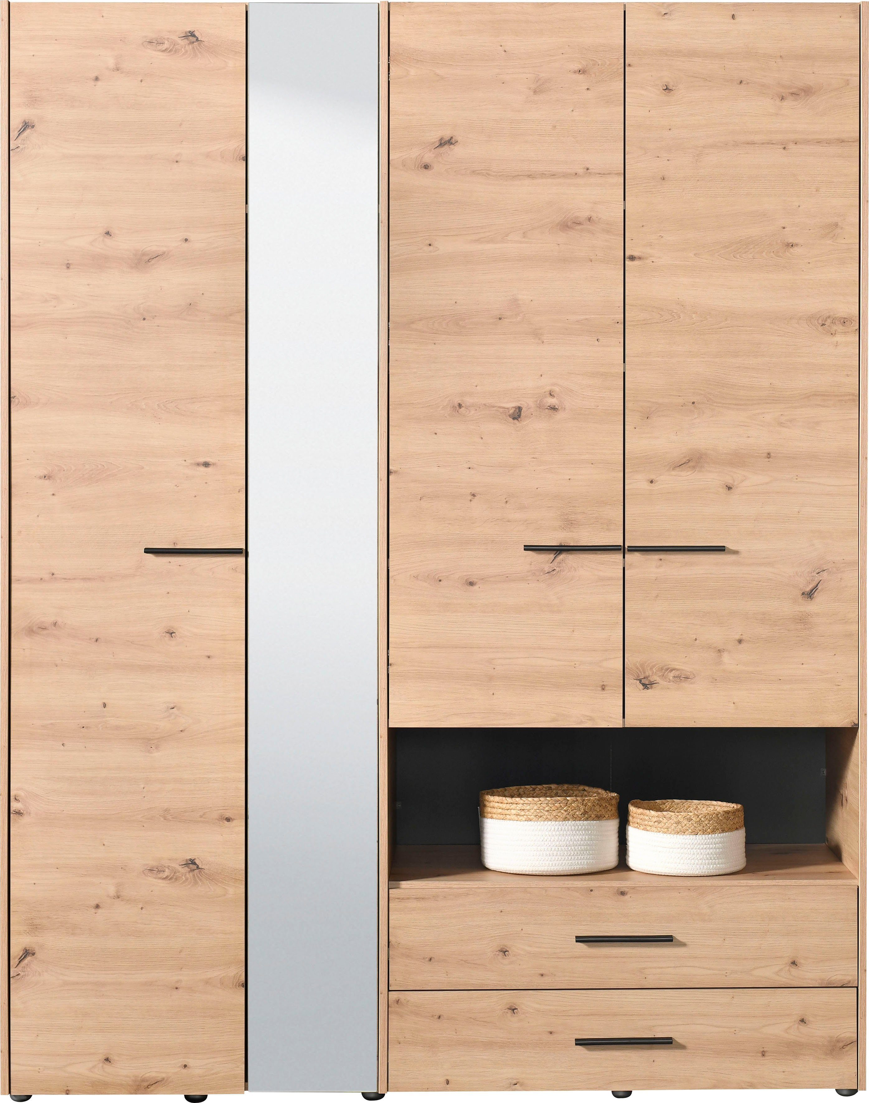 INOSIGN Kleiderschrank "Leon, FSC -zertifiziertem Holzwerkstoff", mit Spieg günstig online kaufen