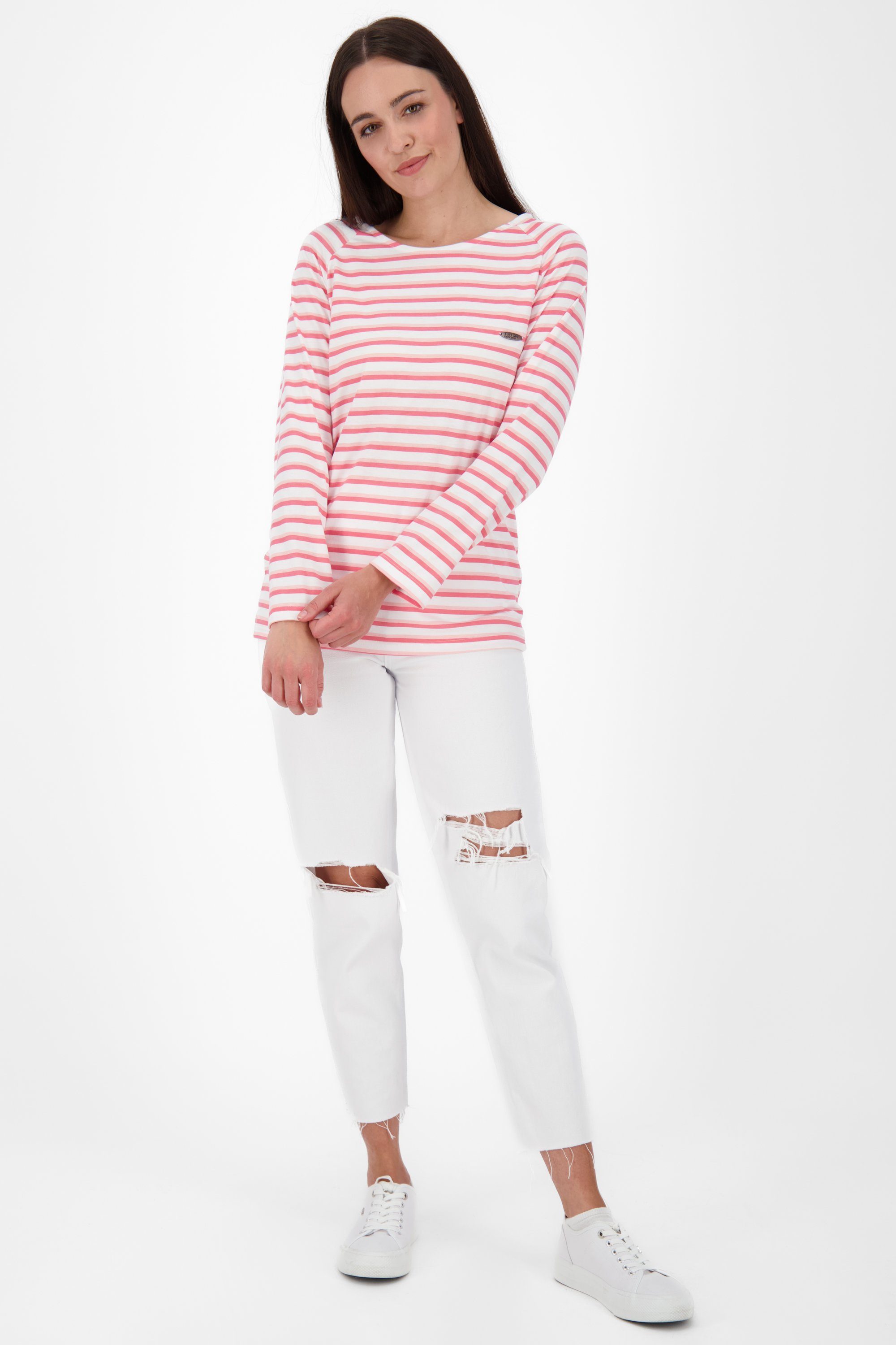 Kickin Longsleeve Langarmshirt VickyAK & Alife Langarmshirt Damen white