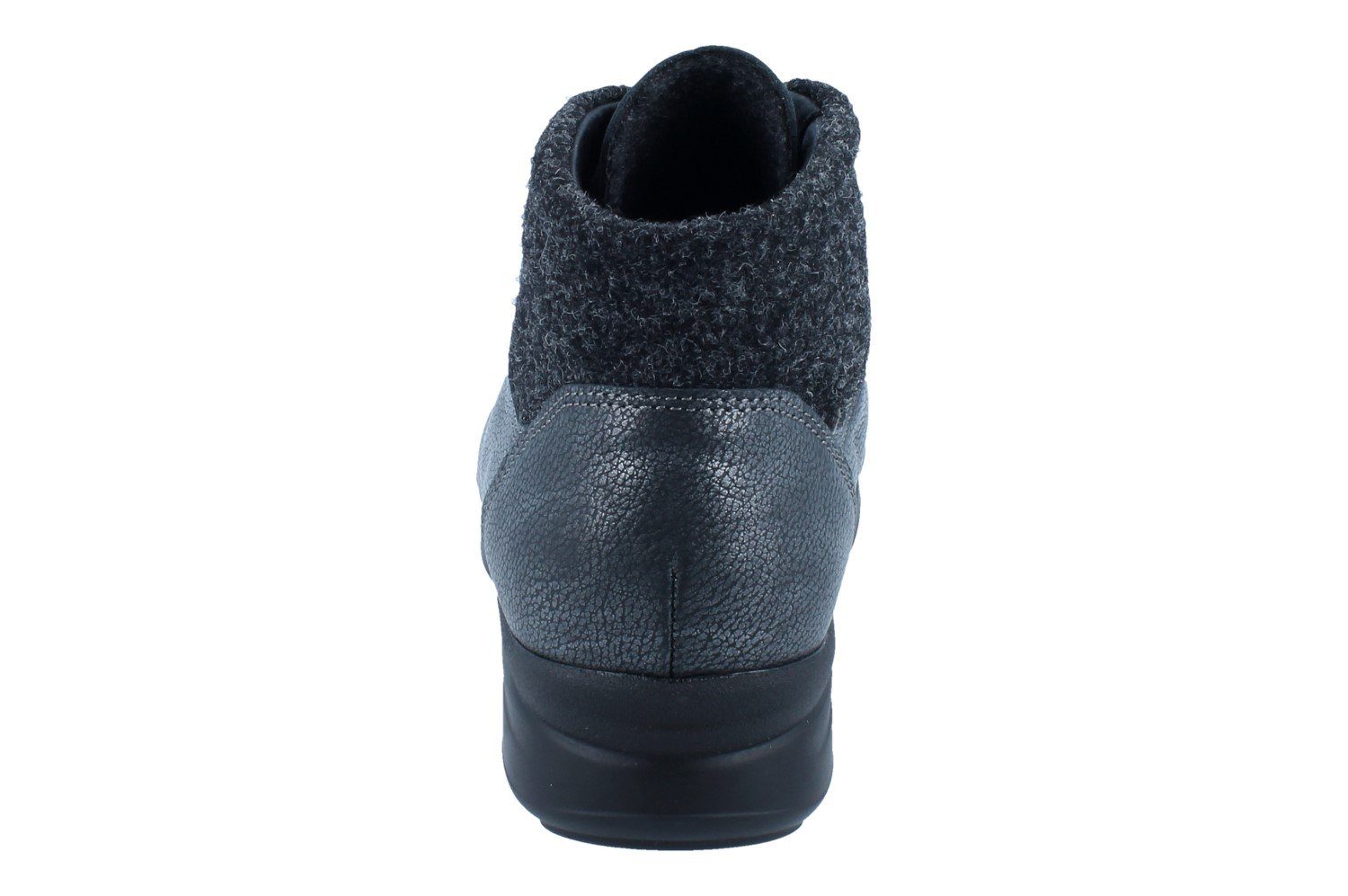 Finn Comfort FINN COMFORT Stiefel Galtür nerosilber/anthrazit Pony/Felt - Größe: Stiefel Wechselfußbett