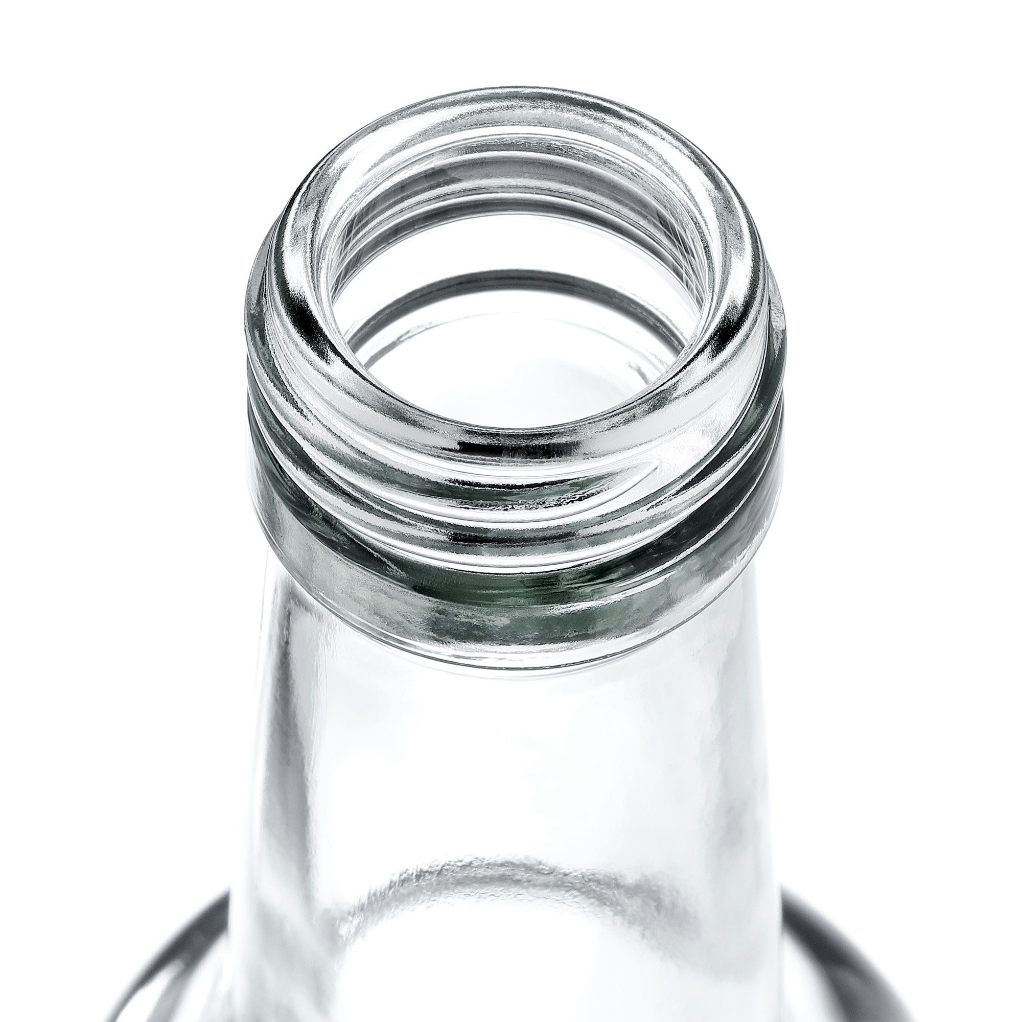 Aluminium, 6er 28 + Set MamboCat Flasche Glas Schraubverschluss 250ml Vorratsglas Deckel PP