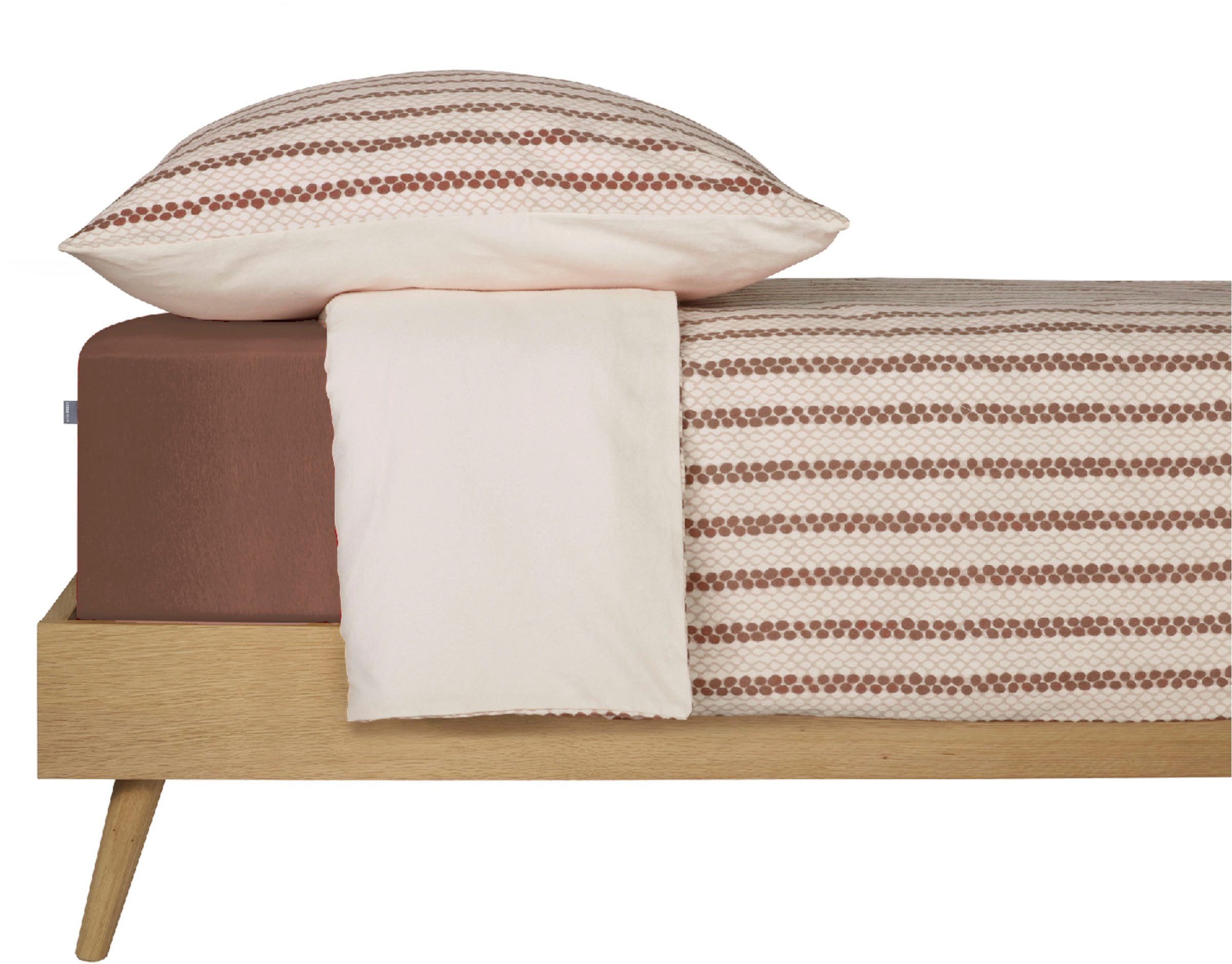 Schiesser Wendebettwäsche Gwen aus weicher Baumwolle mit Streifen, Feinbiber, 2 teilig, Made in Green