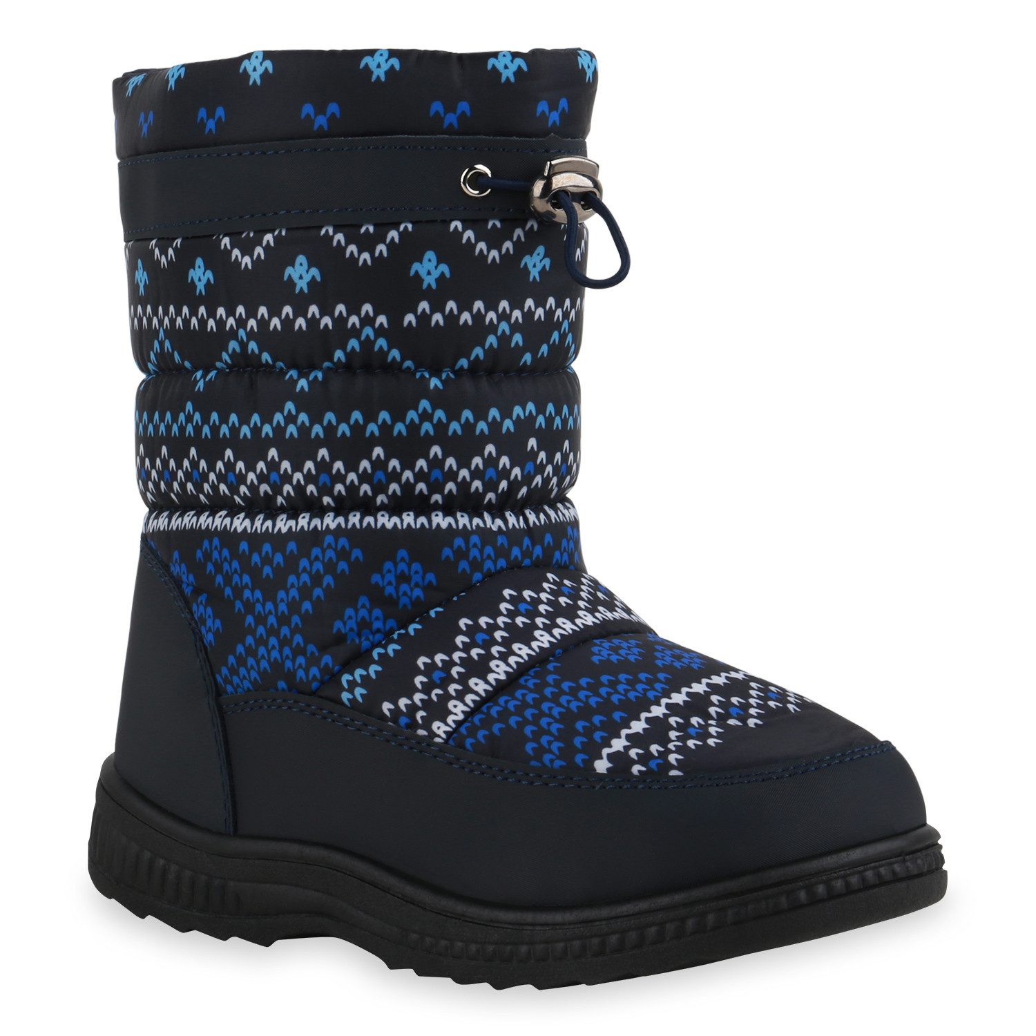 VAN HILL 836082 Winterboots Kinder Warm Gefütterte Winter Boots Bequeme Stiefel Prints