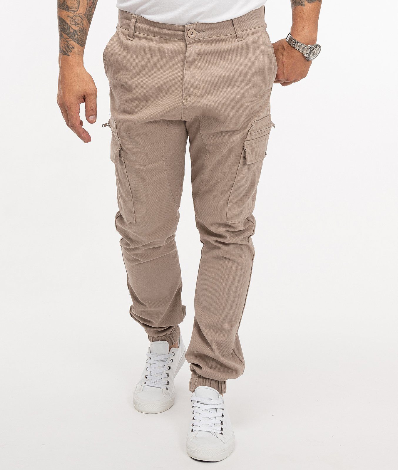 Rock Creek Cargohose Herren Caroghose mit Taschen RC-2189 Beige