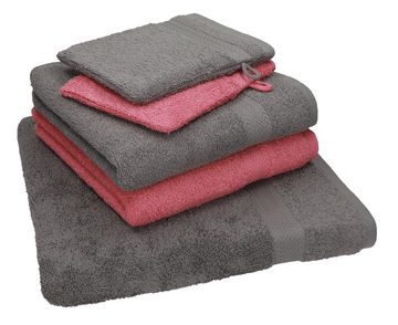 Betz Handtuch Set 5 TLG. Handtuch Set Single Pack 100% Baumwolle 1 Duschtuch 2 Handtücher 2 Waschhandschuhe, Baumwolle, (5-tlg)