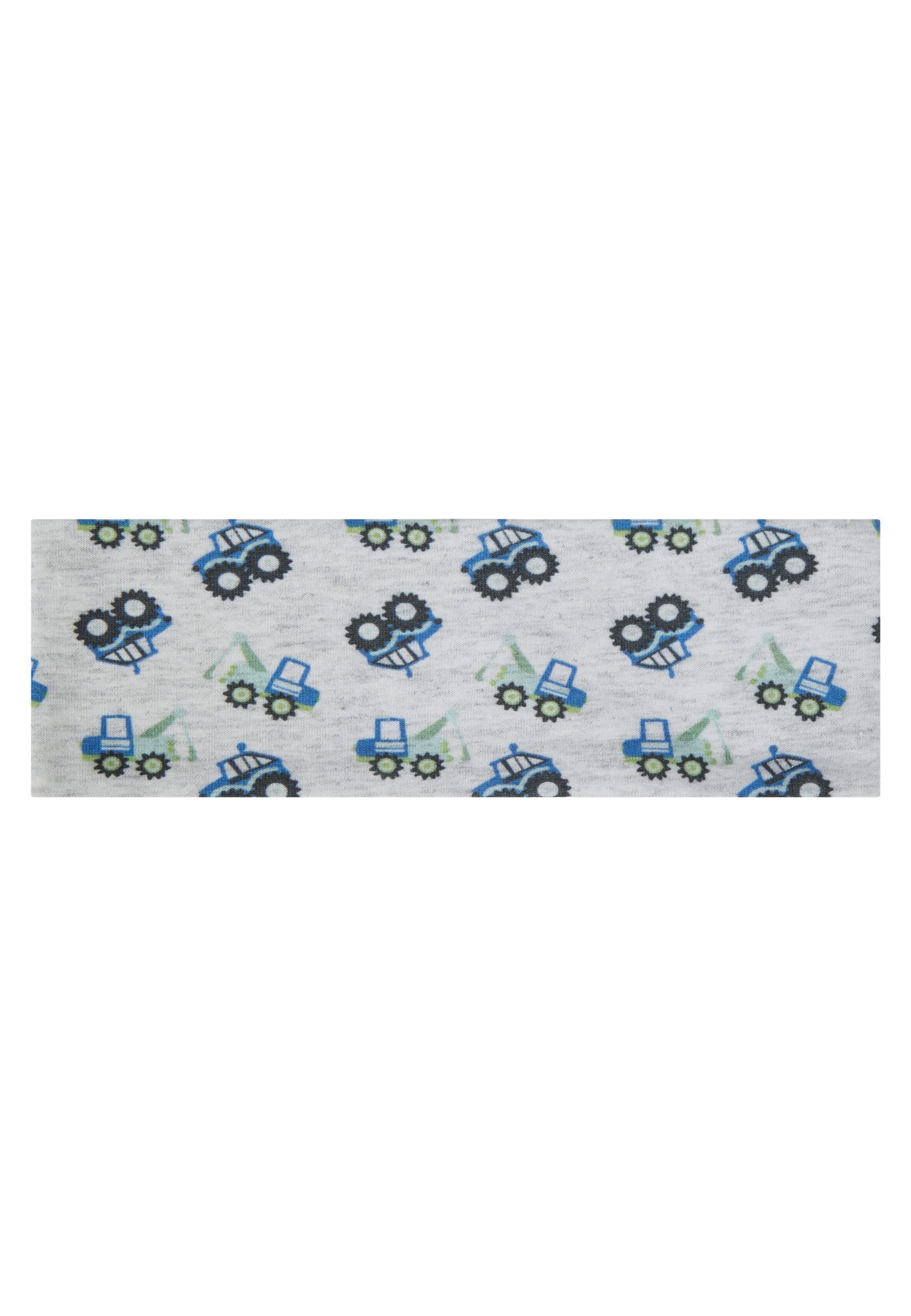 Sterntaler® Stirnband Stirnband Baustelle (1-St) Stirnband aus Melange-Jersey mit Baustellenfahrzeugen