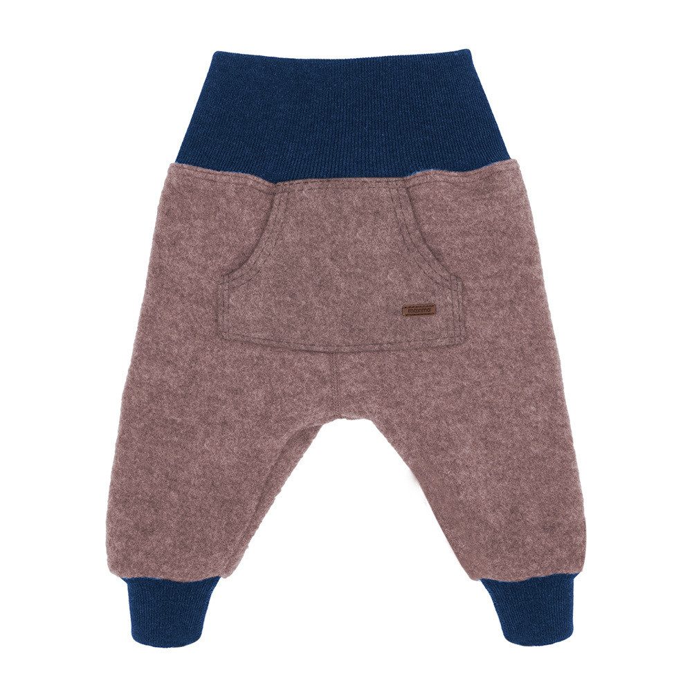 Stoffhose GOTS BABY-Pumphose, Wollfleece kbT, Strickbündchen