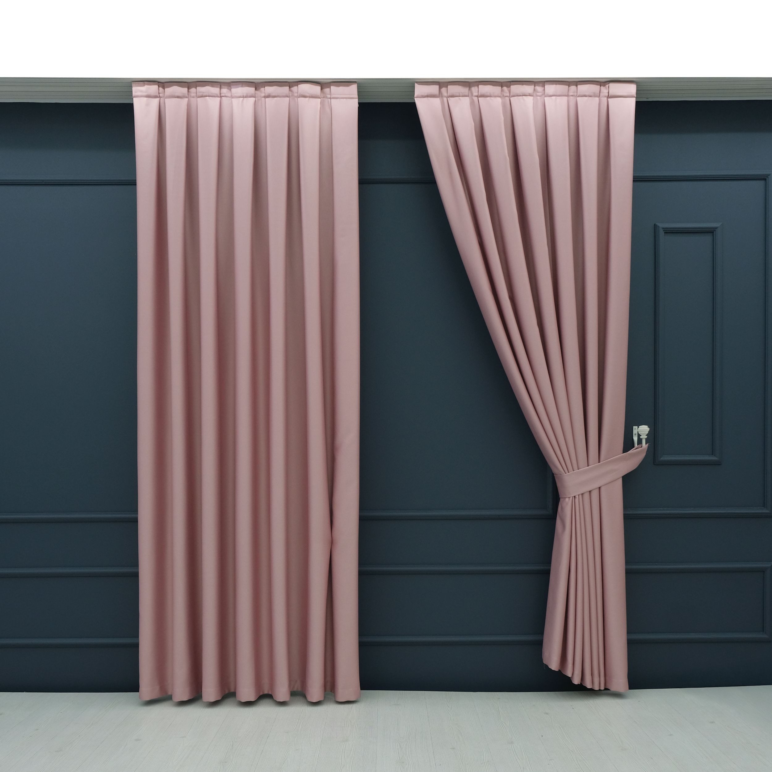 Gardinen by Justyna Vorhang 2er Seiten Schal Set Blackout (4 St), Kräuselband, verdunkelnd, Polyester, Blackout, Verdunkelung, blickdicht, wärmeisolierend, pflegeleicht