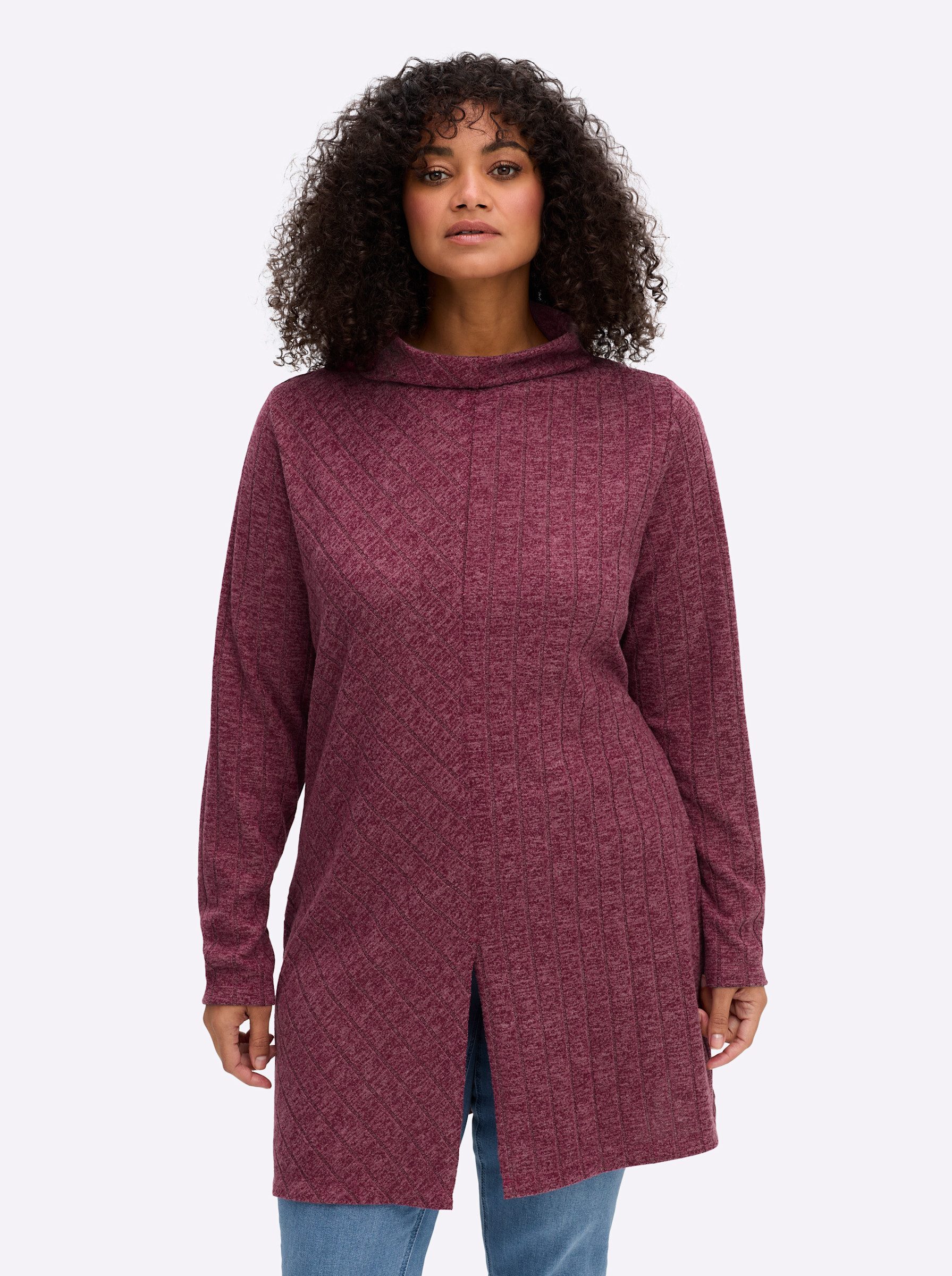 sheego by Joe Browns Strickpullover Pullover Langarm Struktur günstig online kaufen
