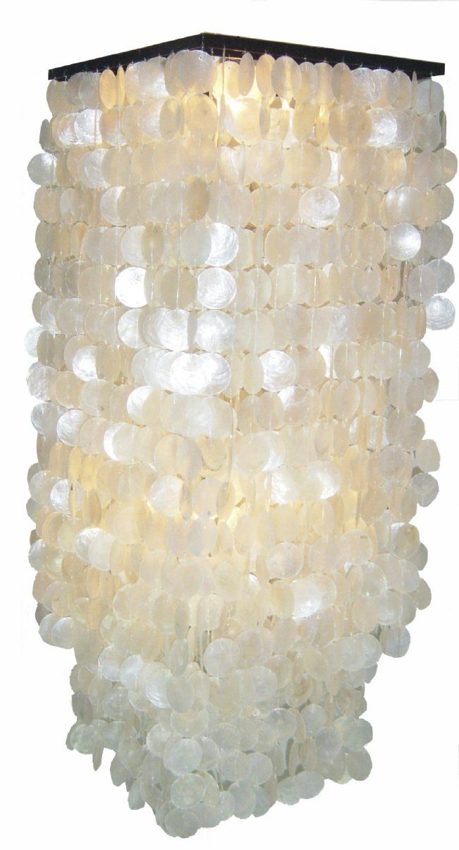 Guru-Shop Deckenleuchten Deckenlampe, Muschelleuchte aus hunderten.., Leuchtmittel nicht inklusive Modell Sabah XL