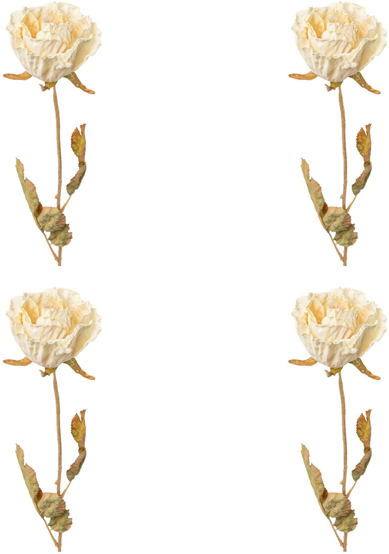 Kunstblume Rose Rose, Creativ green, Höhe 53 cm