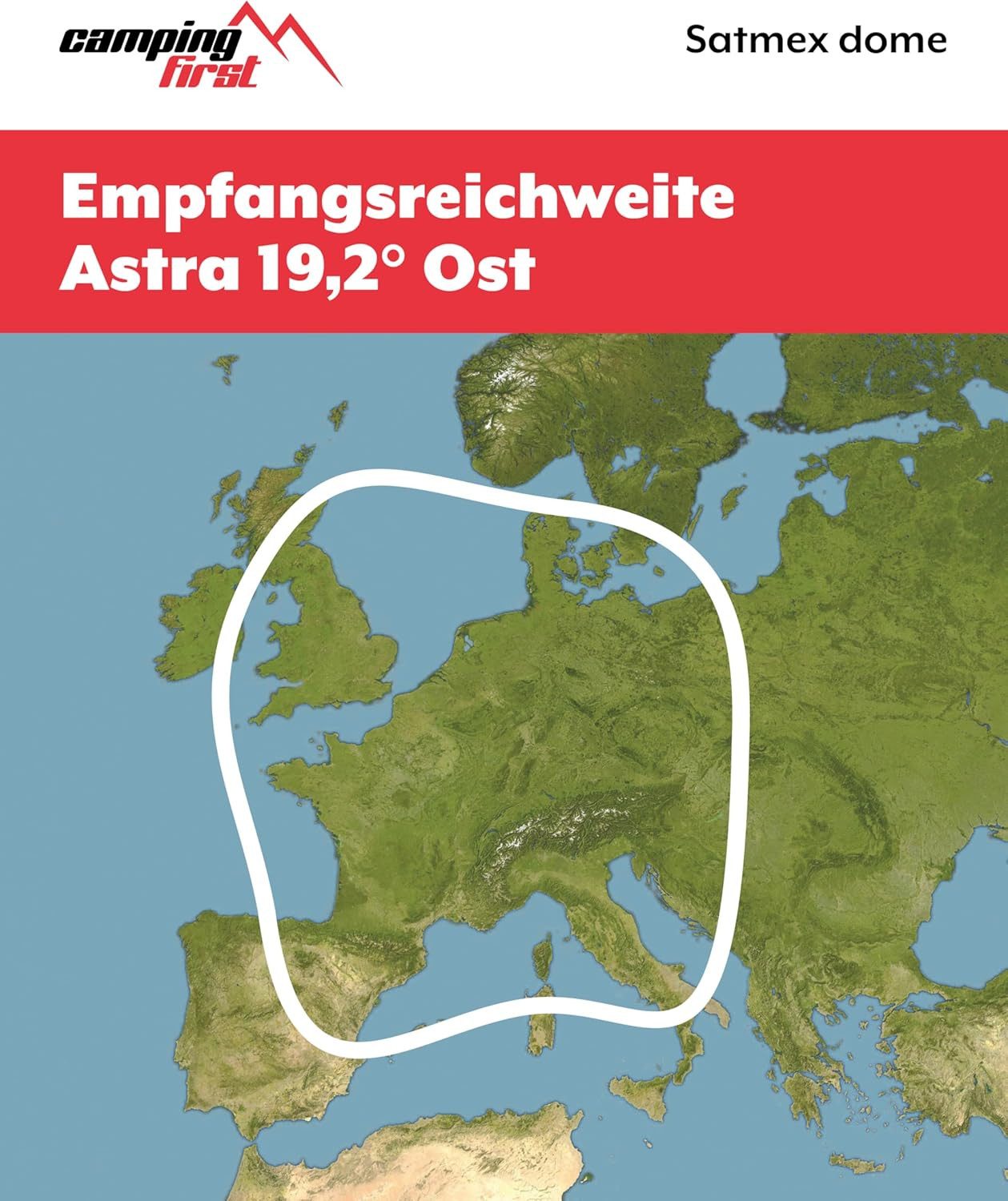 Camping First Camping First Satmex Dome portable mobile vollautomatische Camping Sat-Anlage