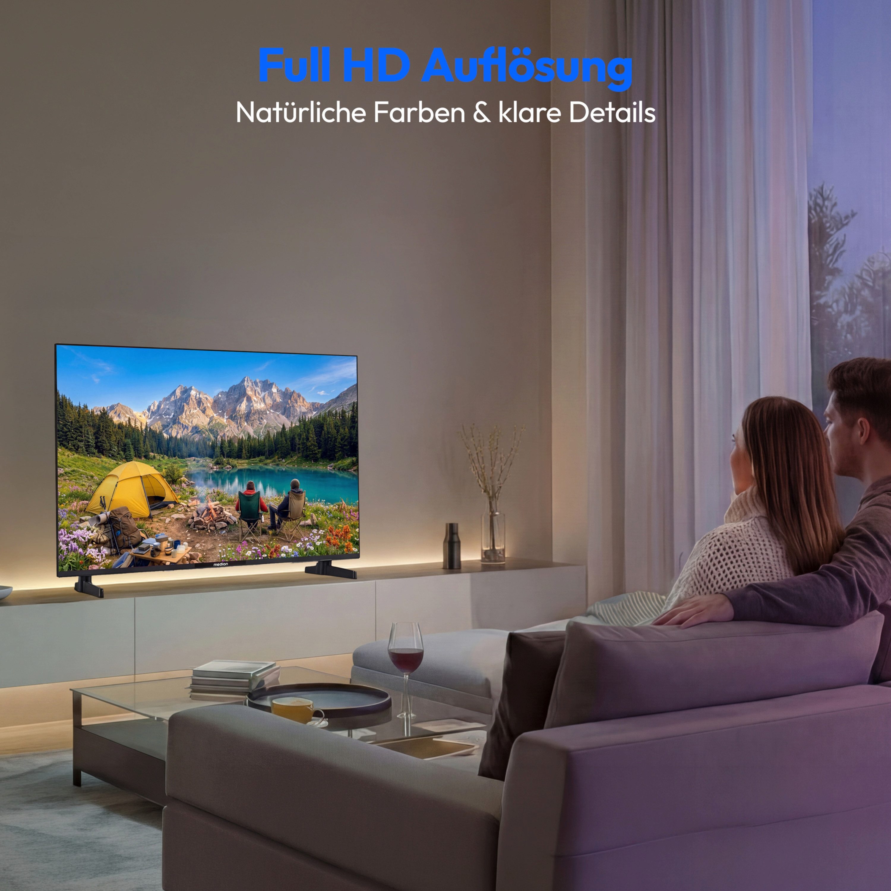Medion® MD843100 LCD-LED Fernseher (108 cm/43 Zoll, 1080p Full HD, Android TV, HDR10, DTS HD, Virtual X, Playstore, Netflix, HBO Max, Prime Video)