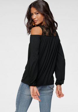 Laura Scott Langarmshirt mit Spitze