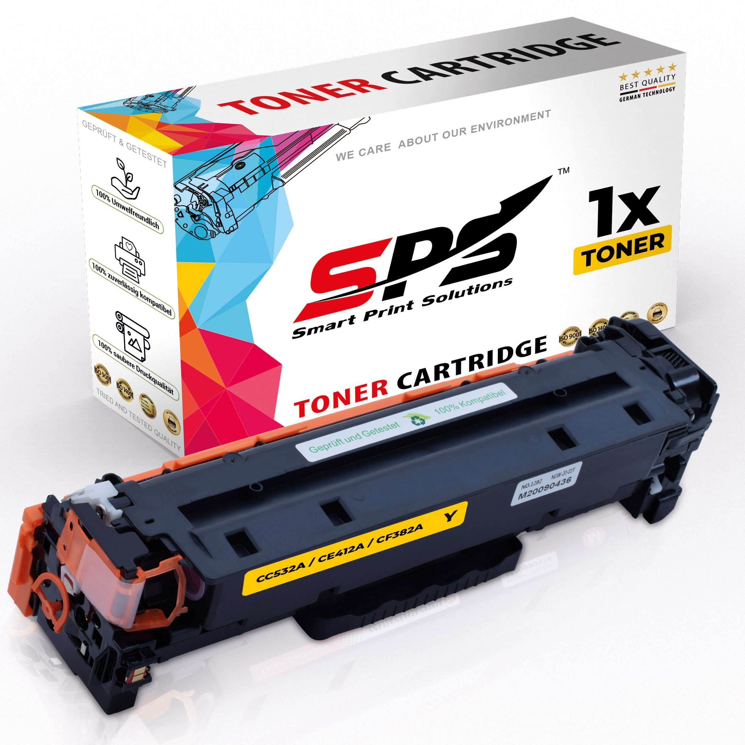 Kompatibel HP 1-St., Toner SPS Tonerkartusche Laserjet x 1 Gelb) (Für Pack, CC532 Color HP (CC435A, CM2320FXI (1er für