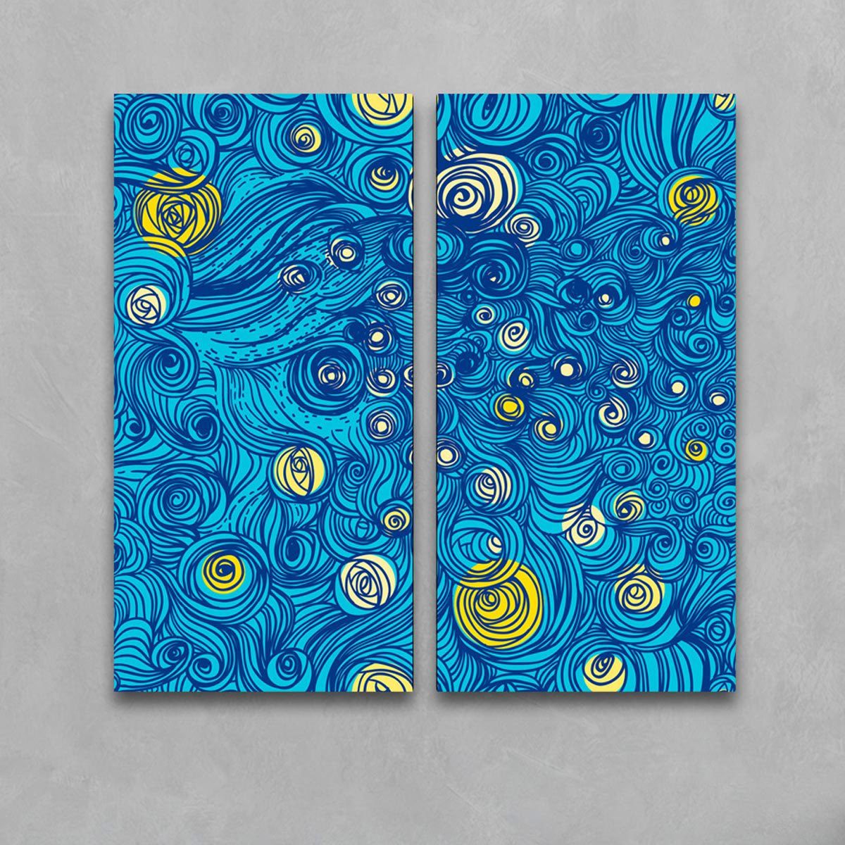 Goods+Gadgets Leinwandbild GOODS+GADGETS Starry Night Leinwanddruck XXL 100 günstig online kaufen