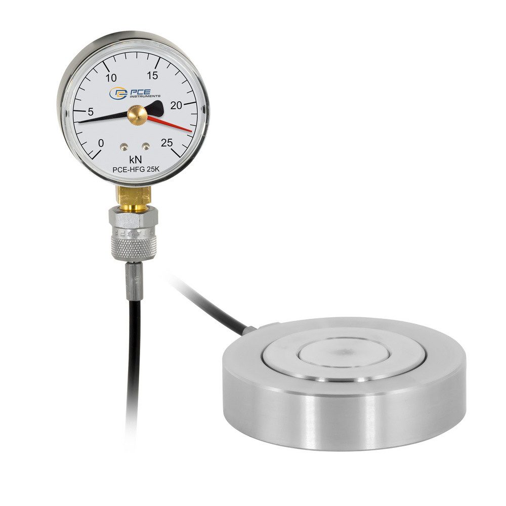 PCE Instruments Messlatte PCE Instruments PCE-HFG 25K-E100 Kraftmessgerät 0 - 25000 N Werksstand